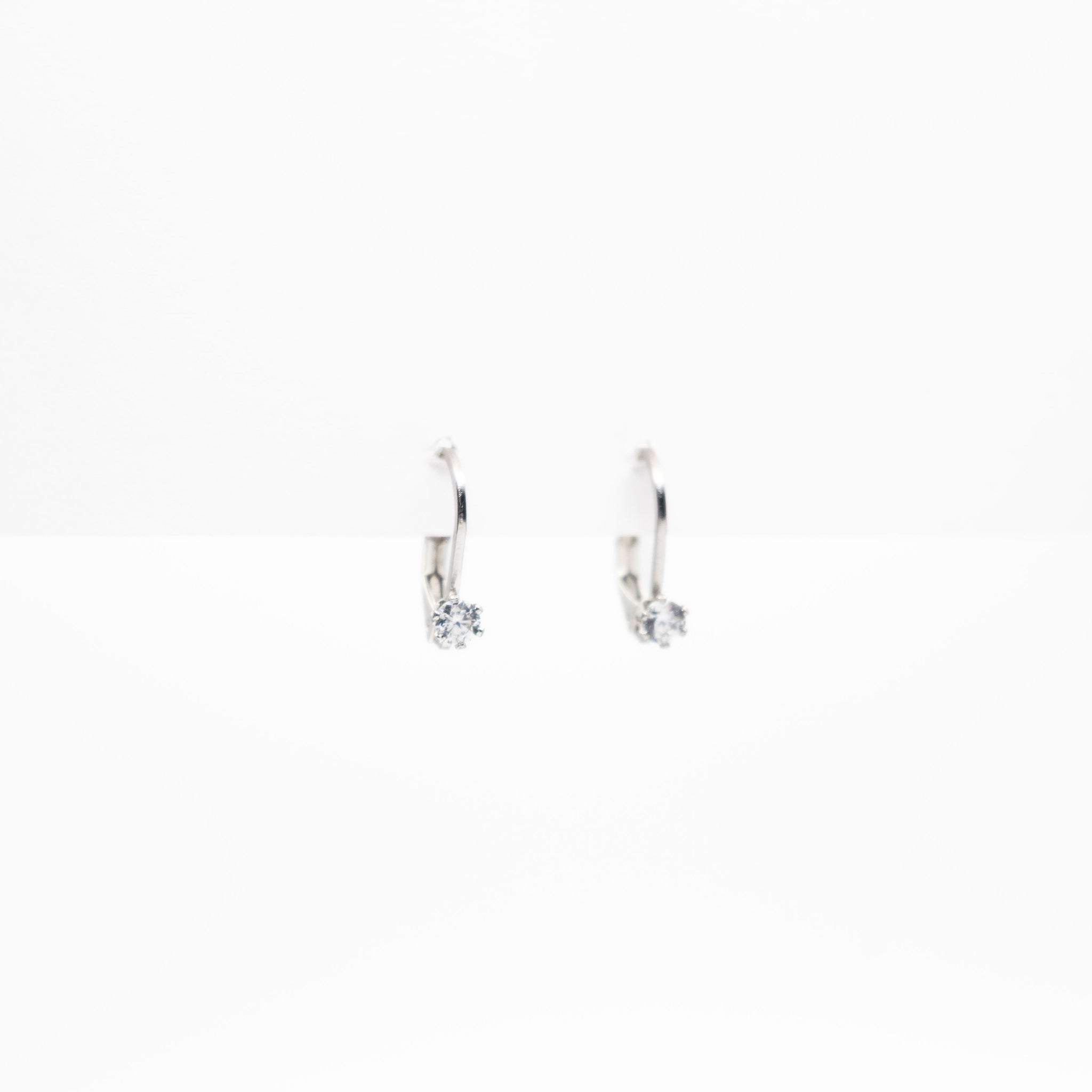 Aretes De Argolla Con Circonia