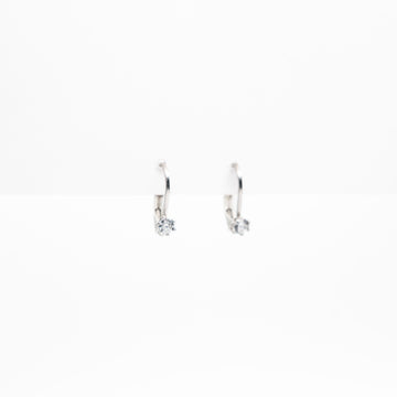 Aretes De Argolla Con Circonia