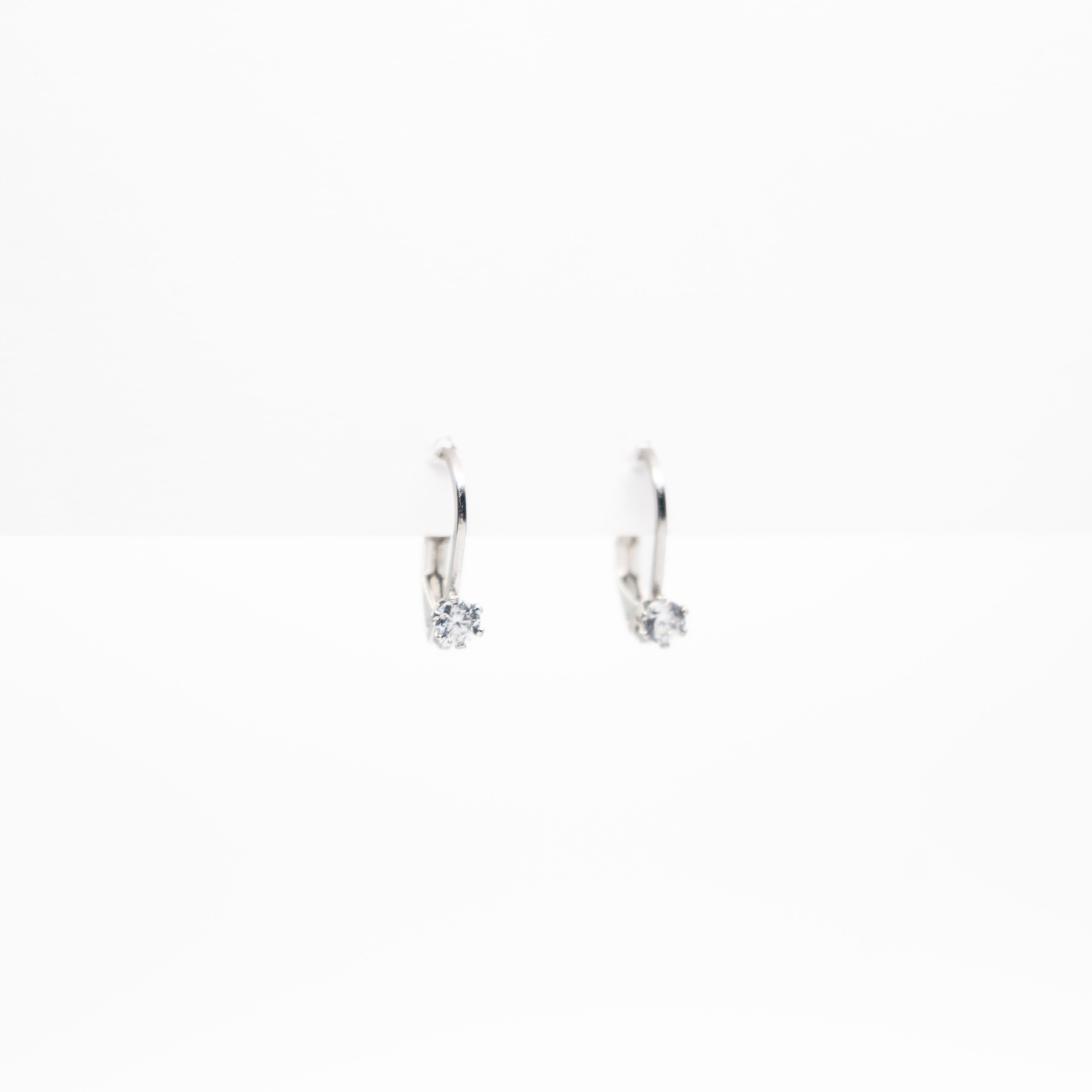 Aretes De Argolla Con Circonia