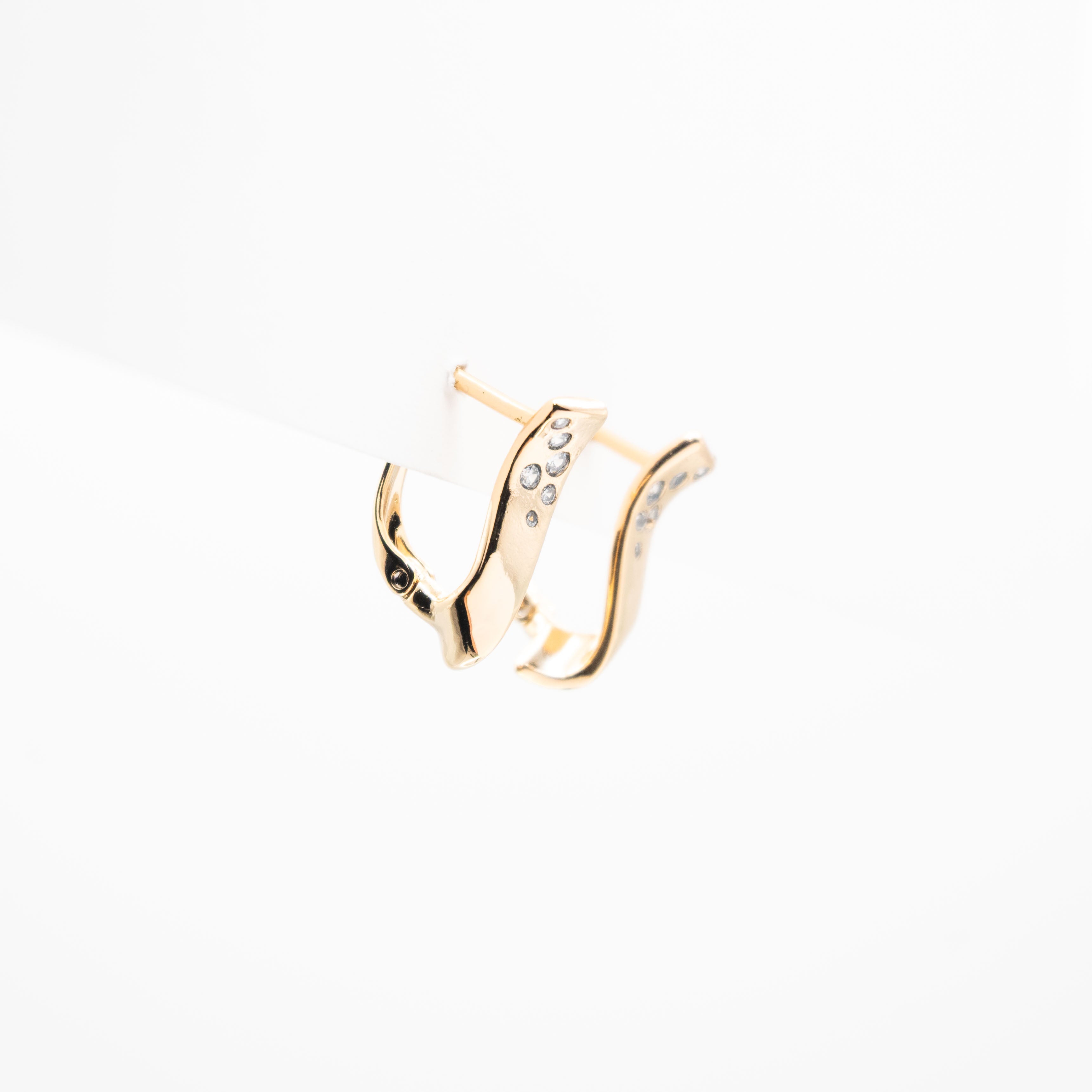 Aretes Curvos Con Strass