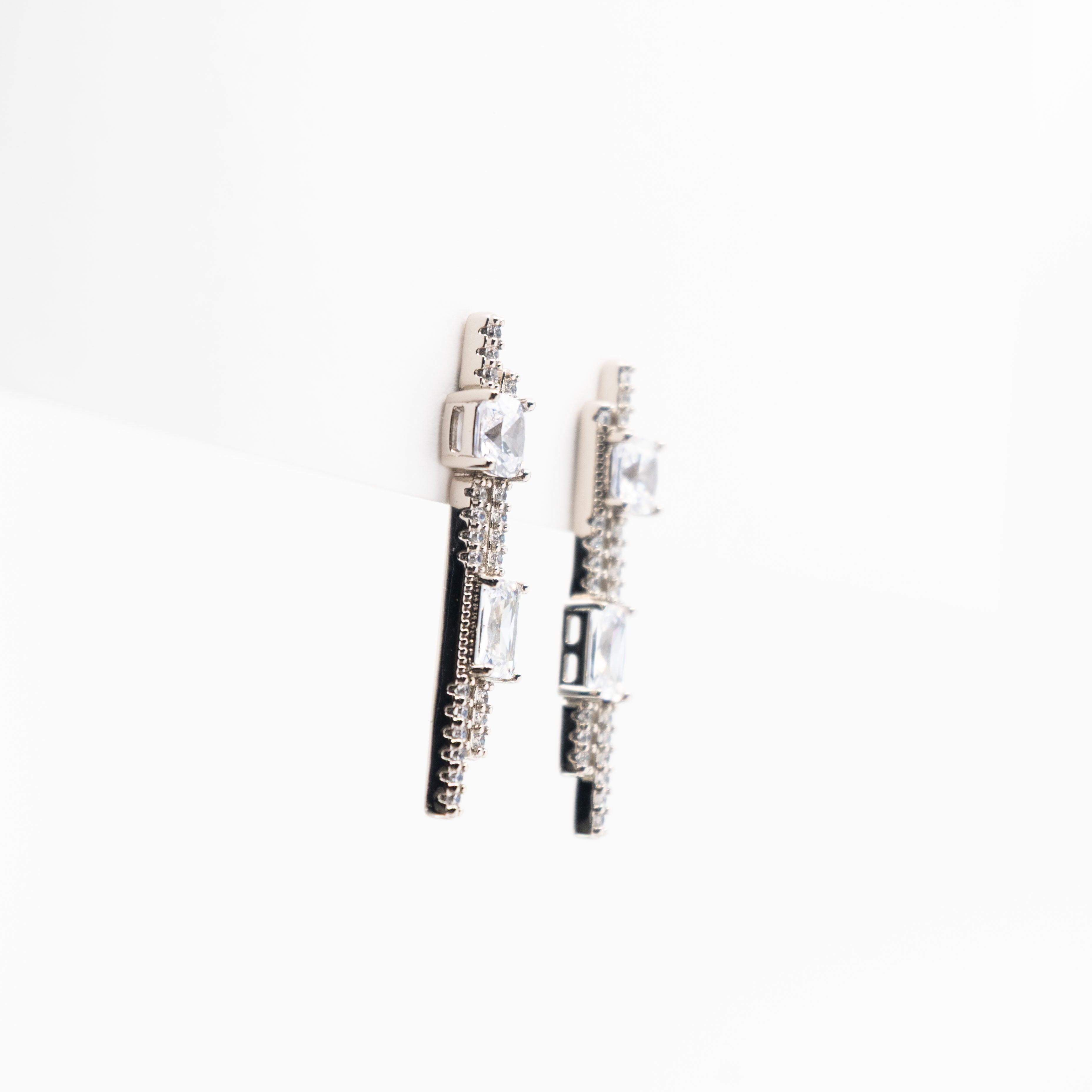 Aretes Con Strass Y Cubic Zirconia