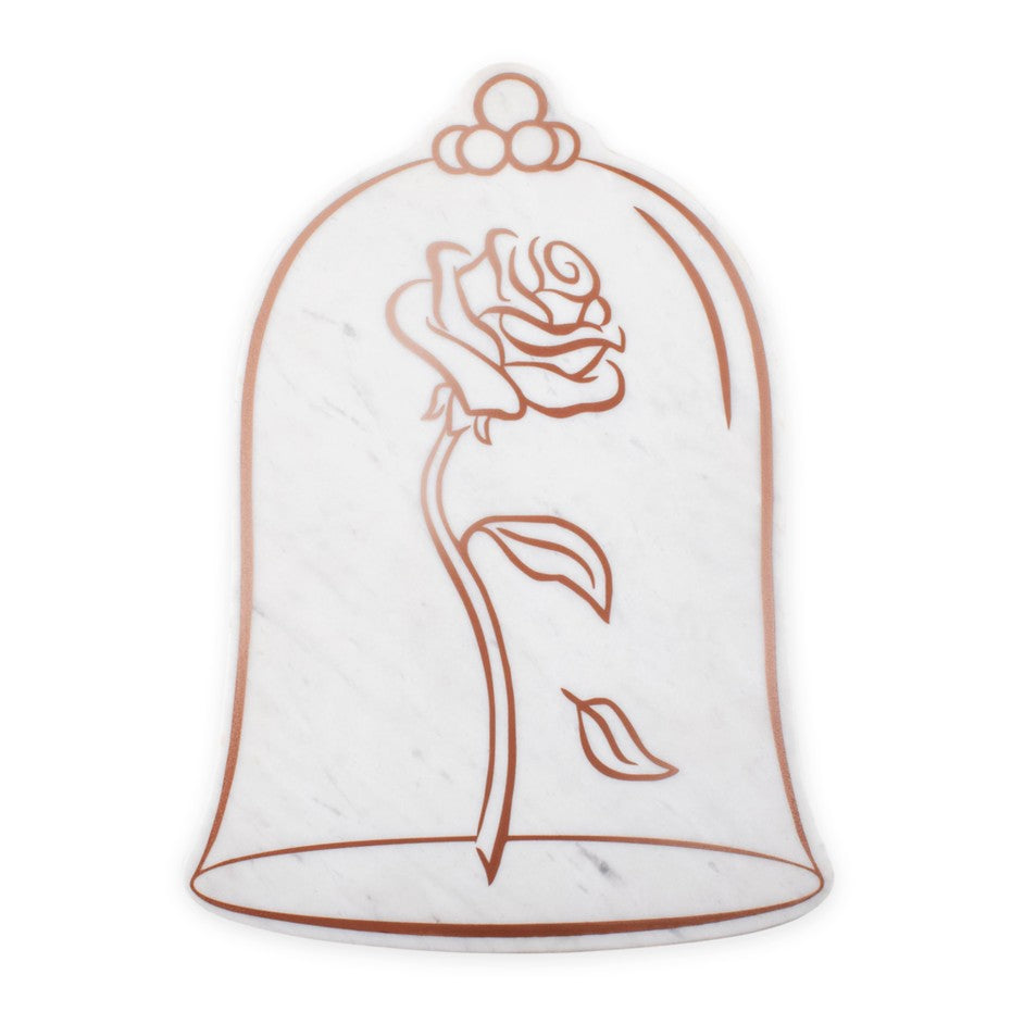 La Bella Y La Bestia Tabla De Quesos Cristal Rosa Encantada