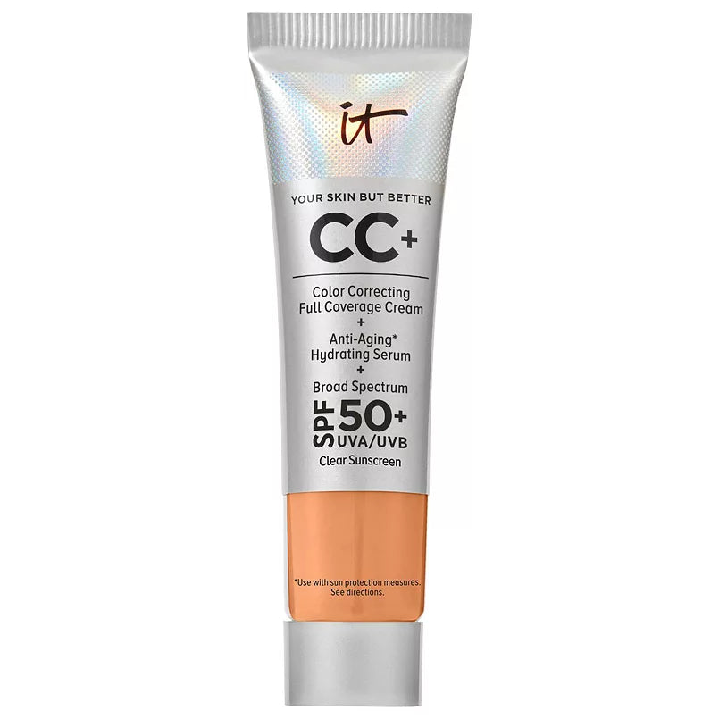 IT Cosmetics CC+ Cream Base de Maquillaje de Cobertura Total con Corrección de Color y SPF 50+
