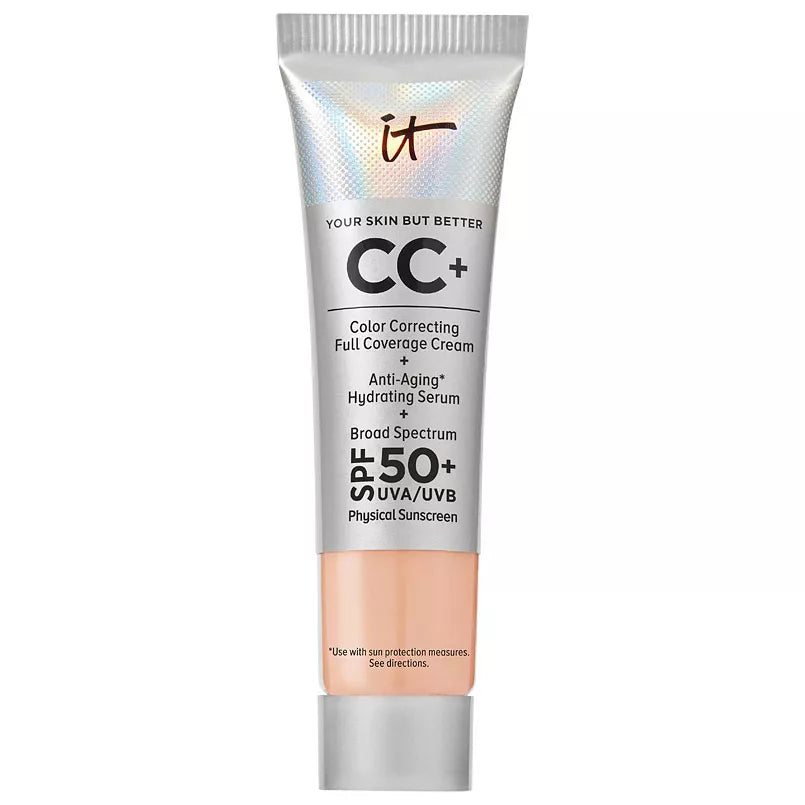 IT Cosmetics CC+ Cream Base de Maquillaje de Cobertura Total con Corrección de Color y SPF 50+