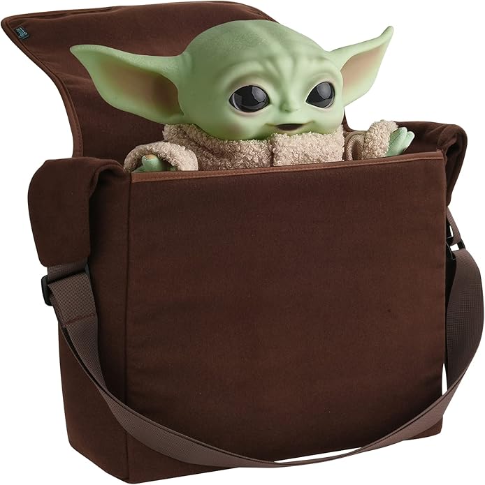 Bolsa de transporte para cosplay, compatible con Din Grogu, juguete de peluche, títere de peluche