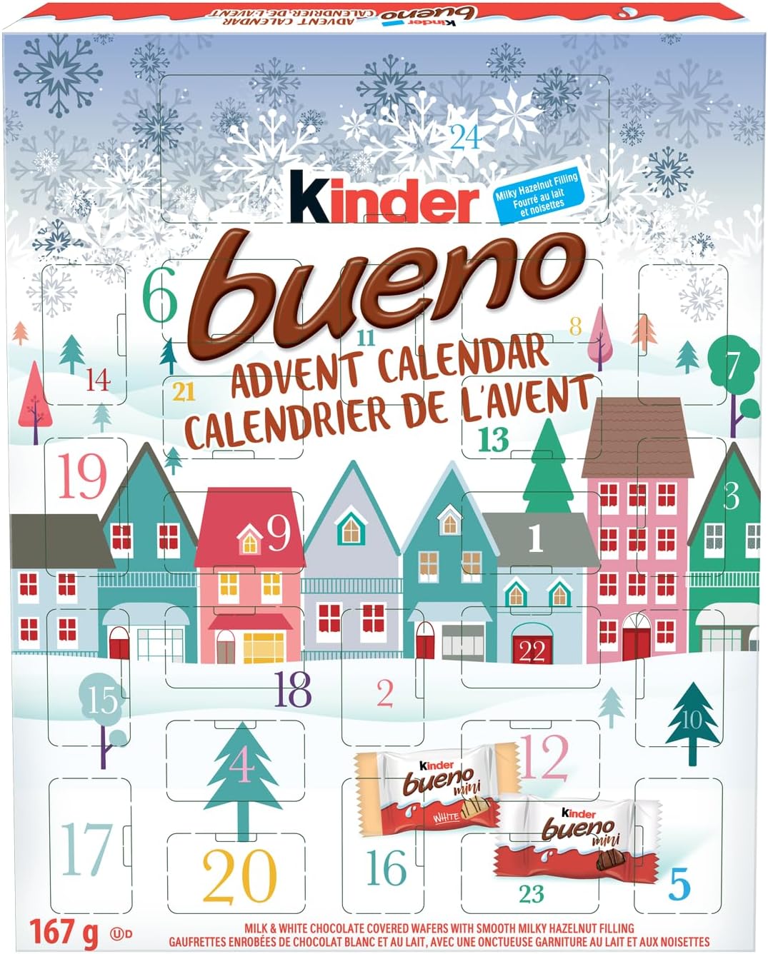 KINDER Calendario de Adviento BUENO 2024, 24 golosinas