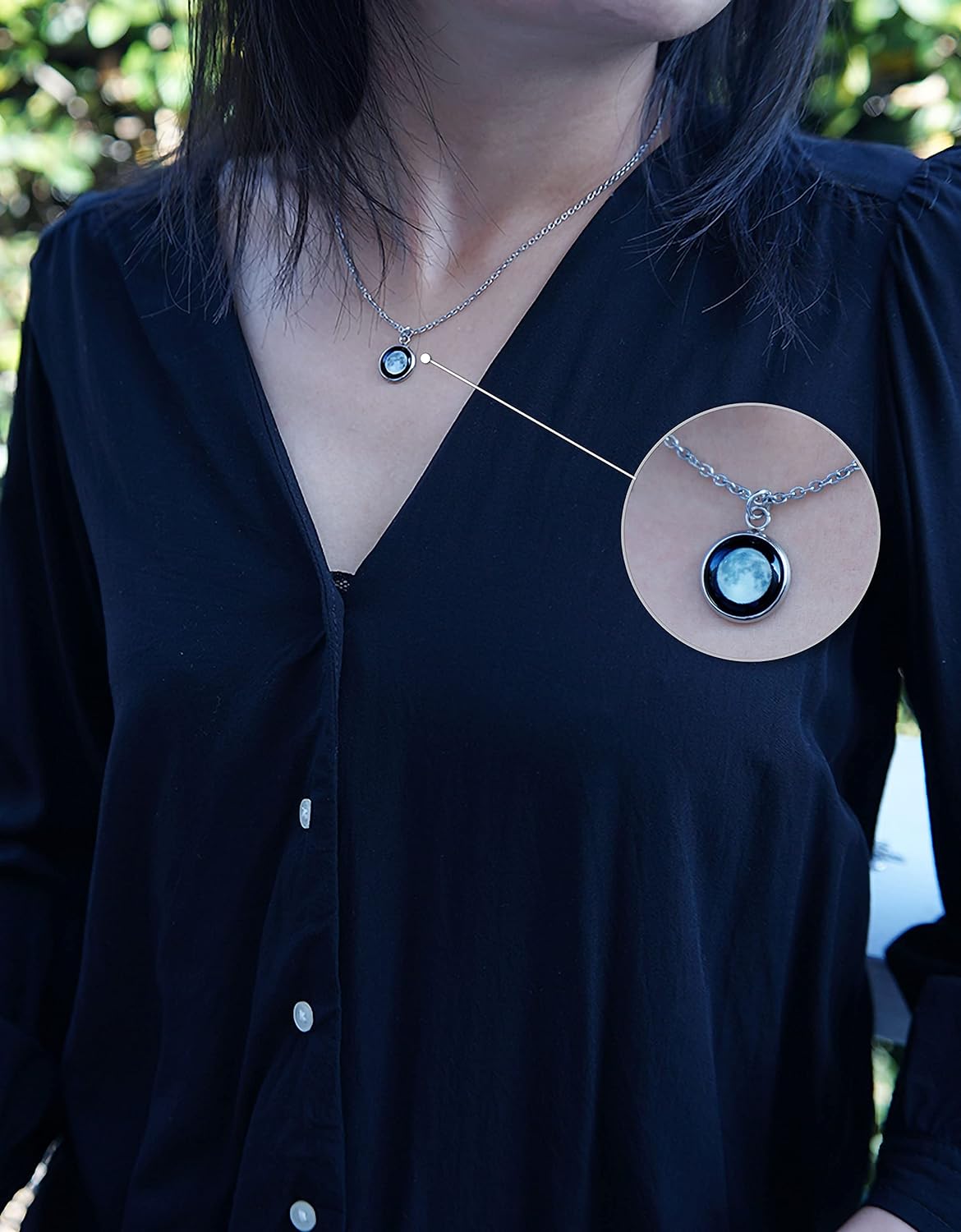 Collar Luna Fecha Especial Brilla Obscuridad