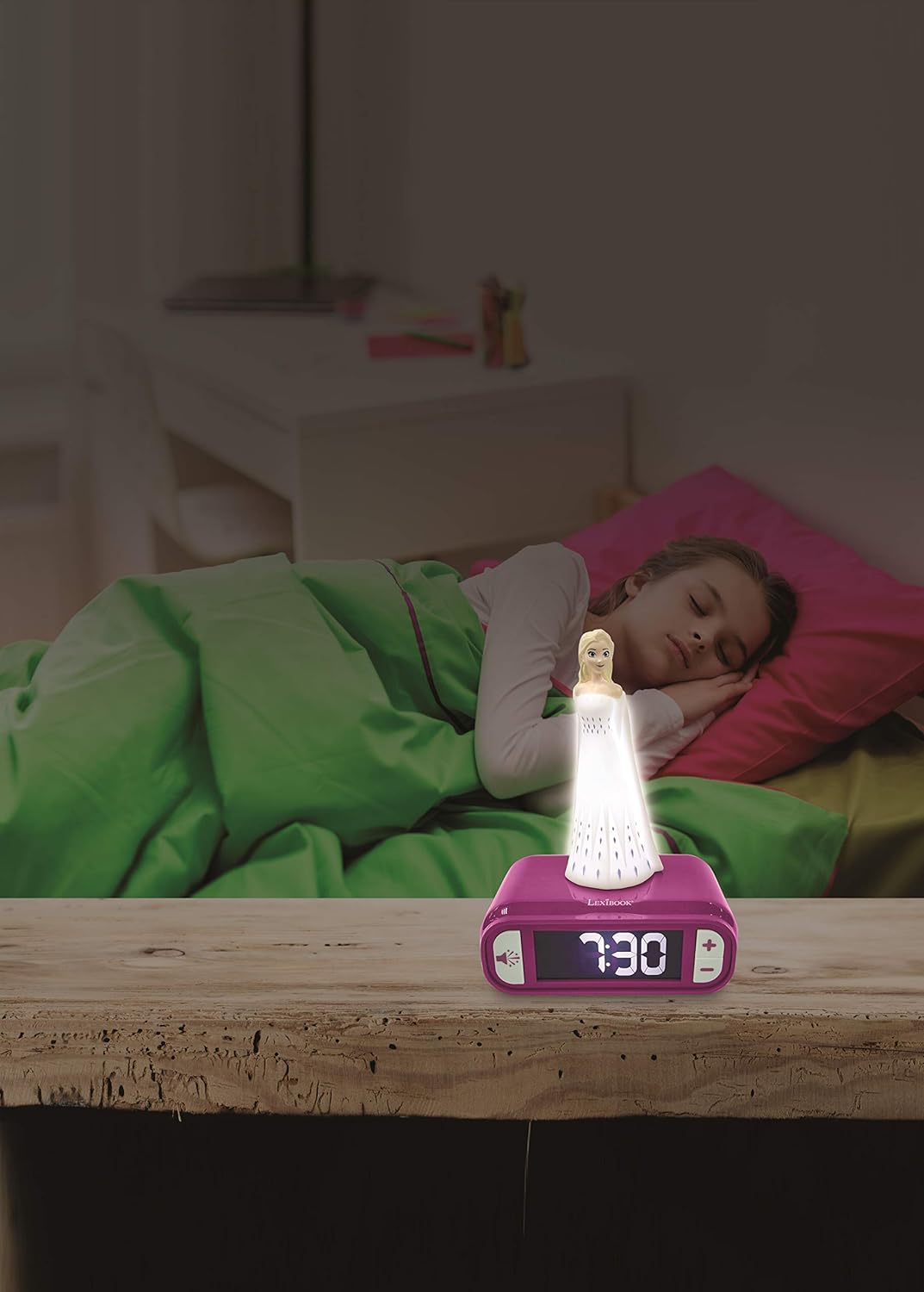 Frozen Reloj De Escritorio Elsa