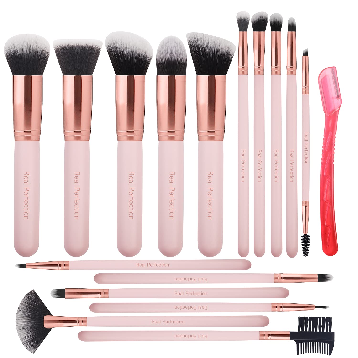 Set De Brochas 16 Piezas Real Perfection