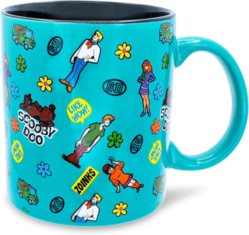 Scooby Doo Taza Iconos Allover