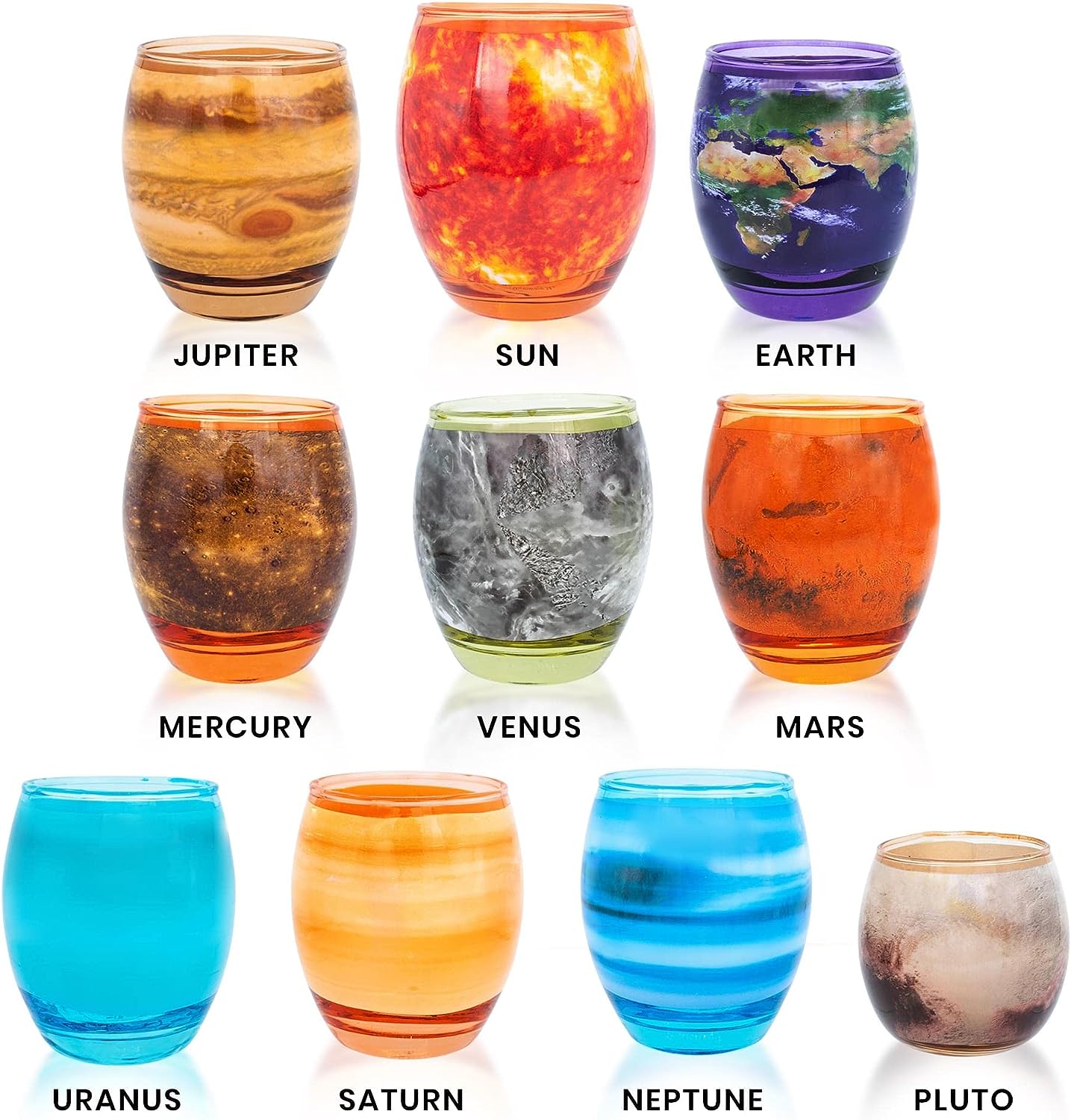 Sistema Solar Vasos Set