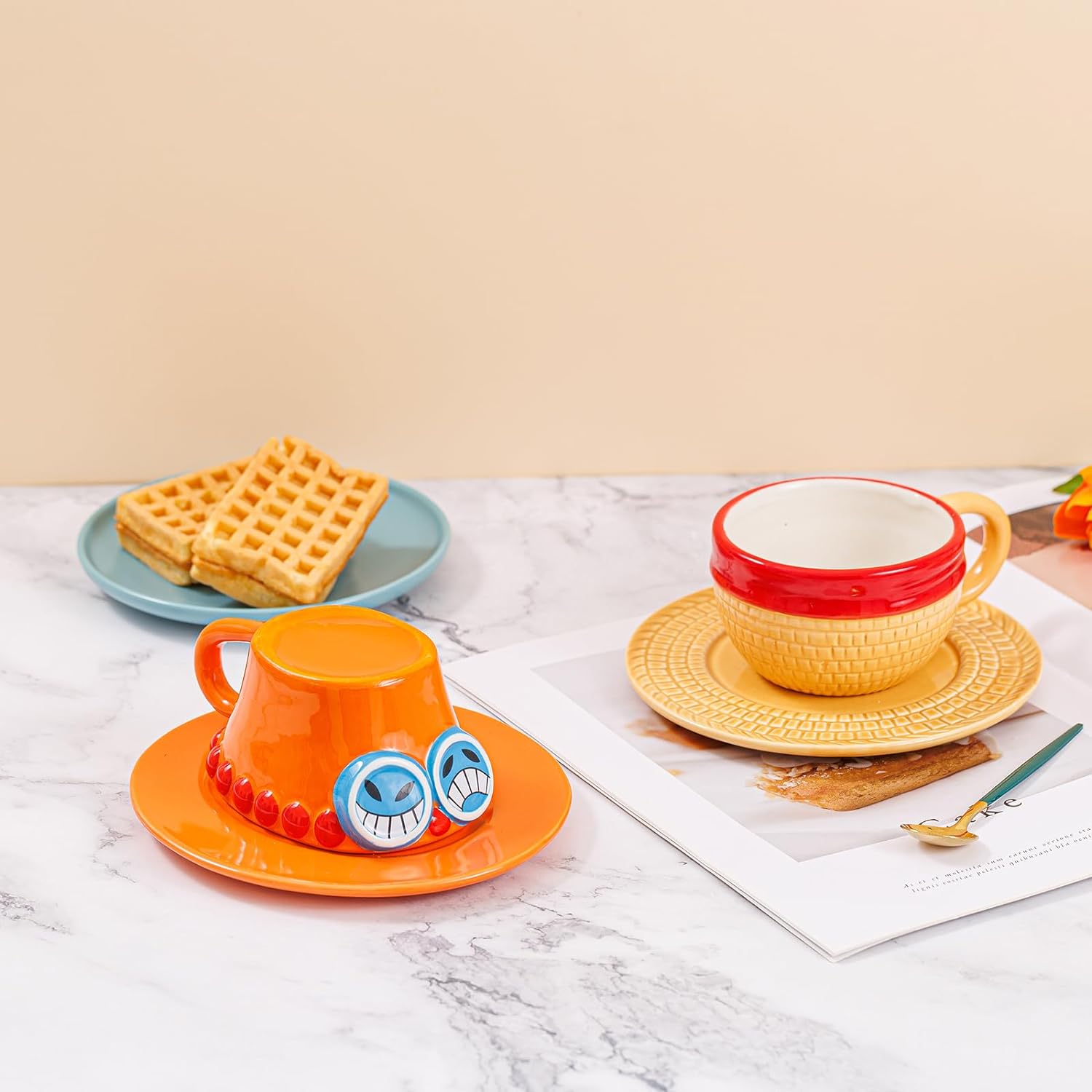 One Piece Taza Con Plato