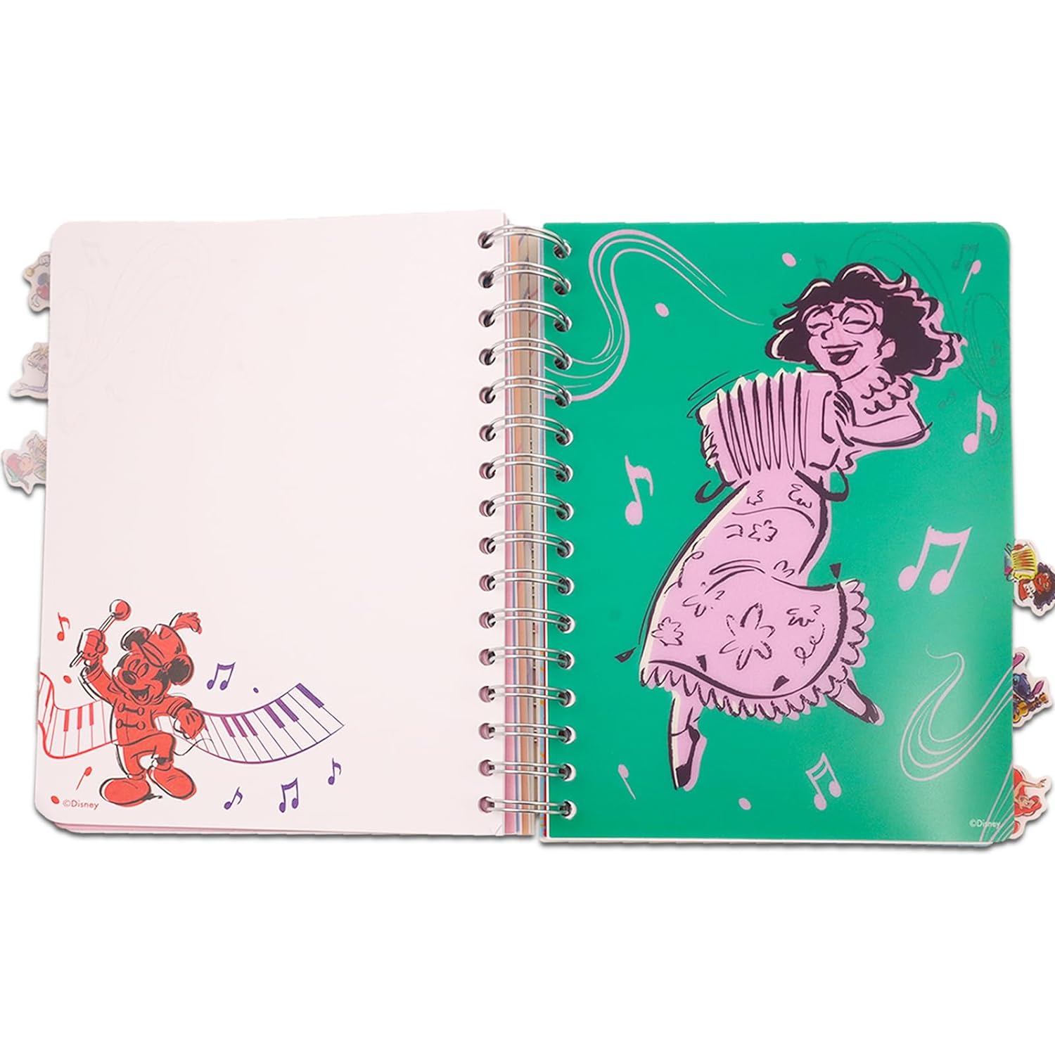 Cuaderno Disney 100 Años Con Separadores Y Calcamonias