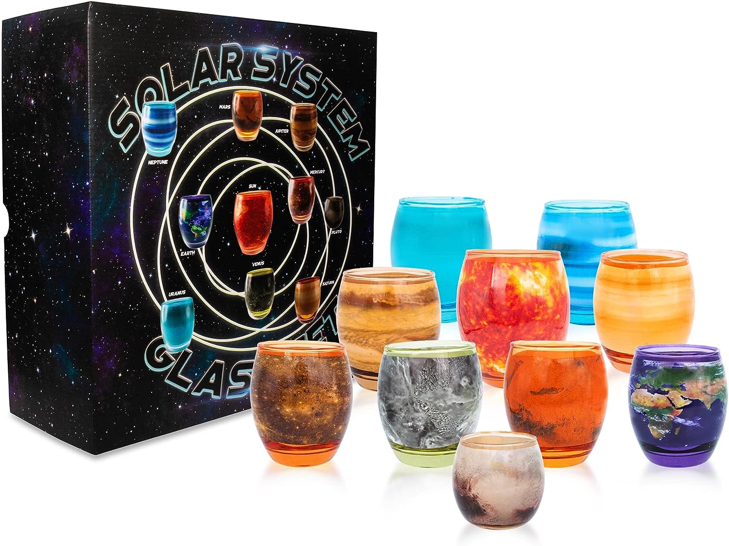 Sistema Solar Vasos Set