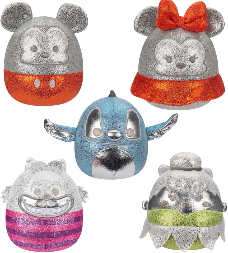 Squishmallows Original Disney 100 Set 5 Piezas