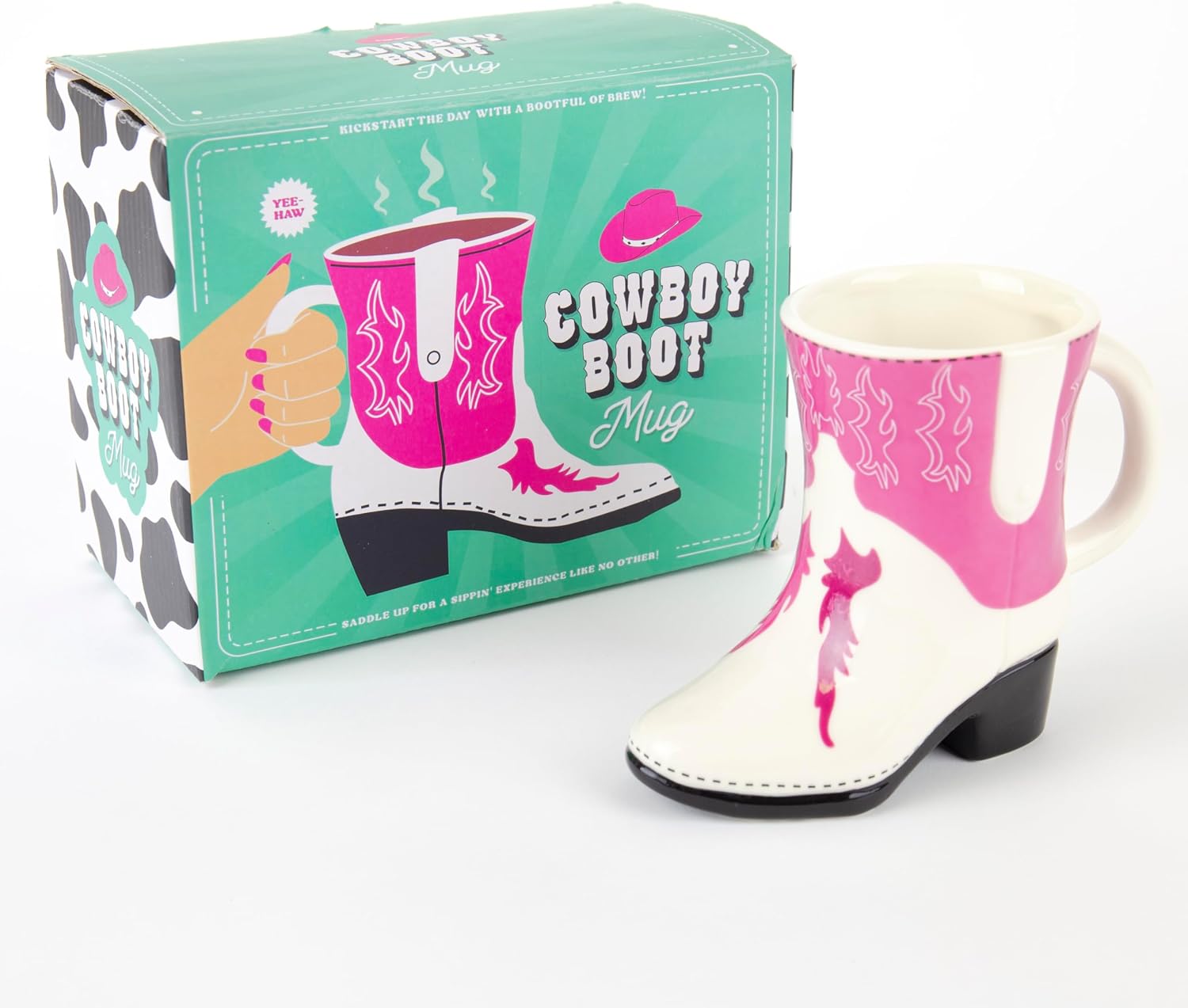 Bota Vaquera Taza Rosa