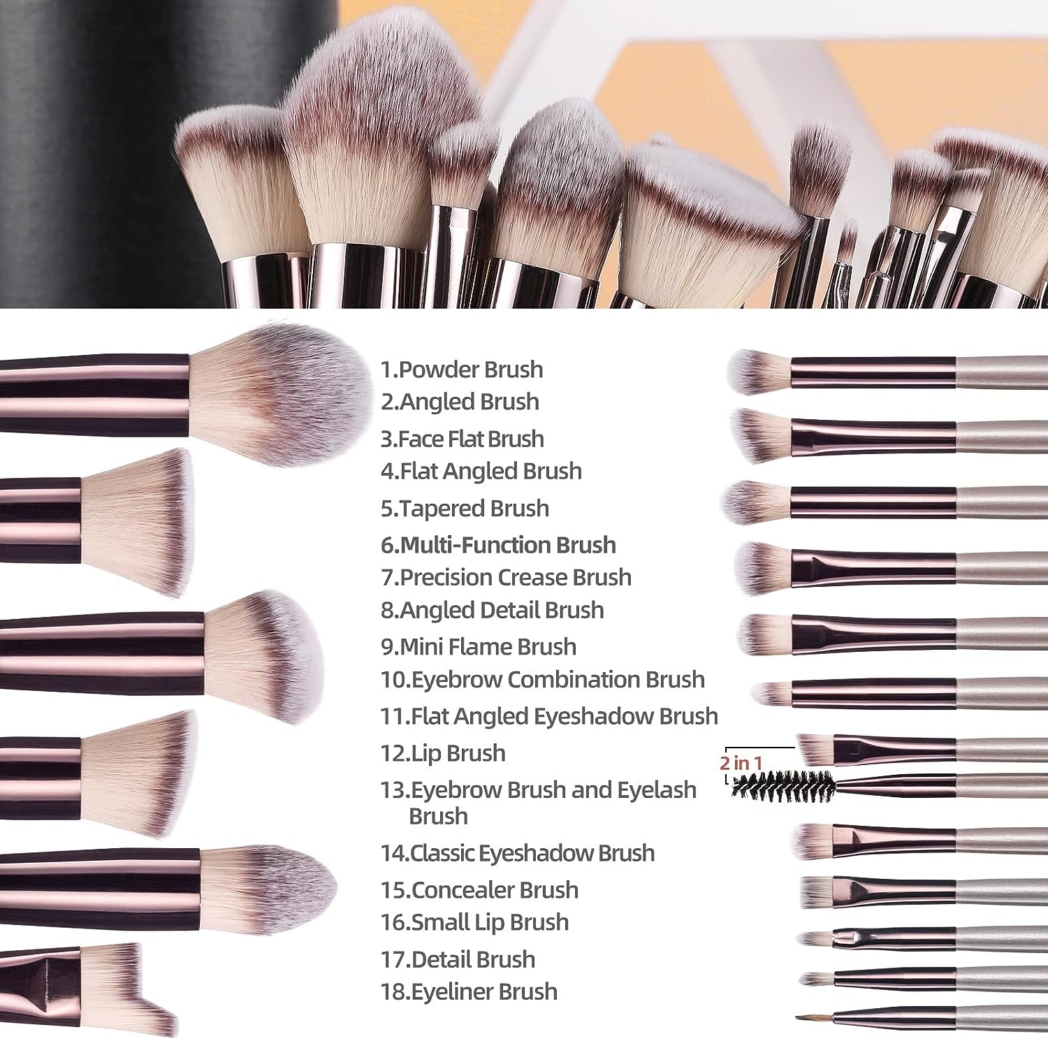Set De Brochas Be Small Con Estuche
