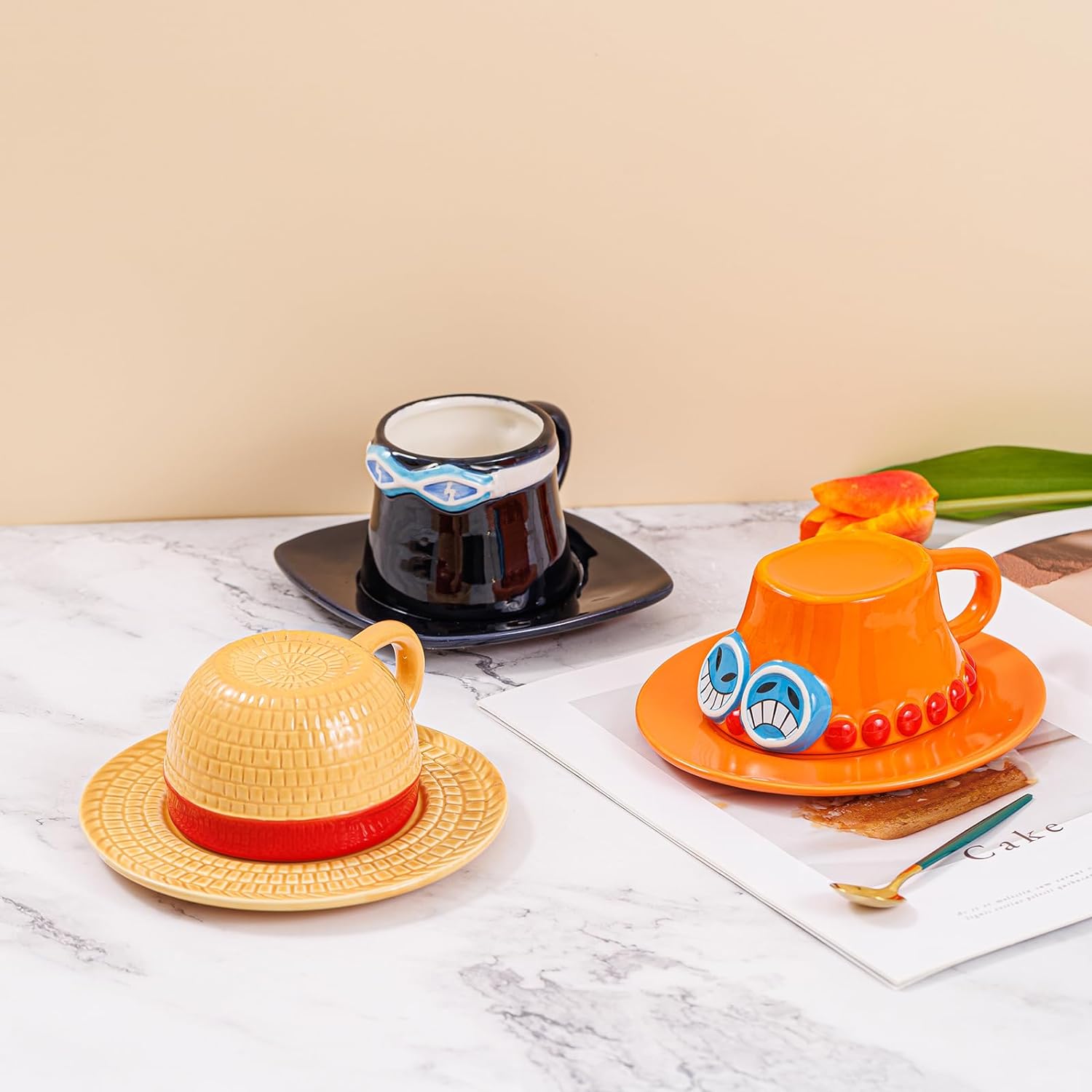 One Piece Taza Con Plato