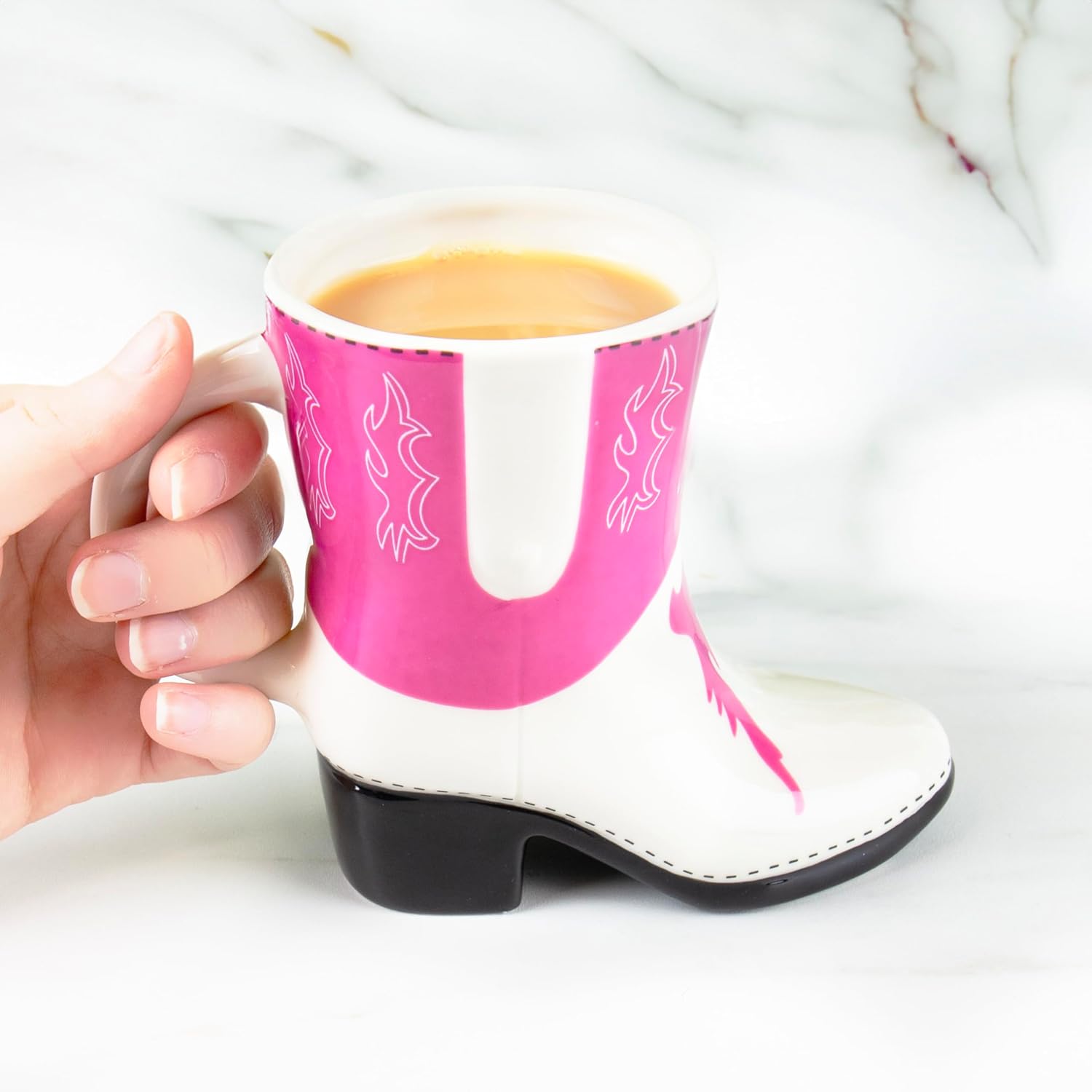 Bota Vaquera Taza Rosa