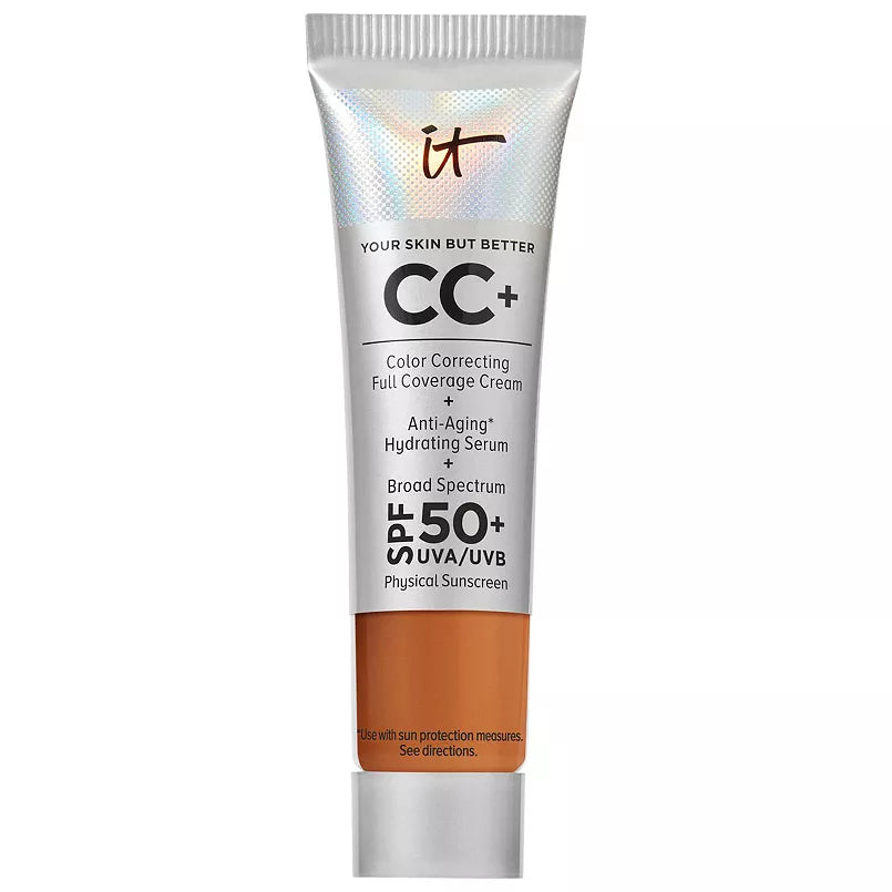 IT Cosmetics CC+ Cream Base de Maquillaje de Cobertura Total con Corrección de Color y SPF 50+