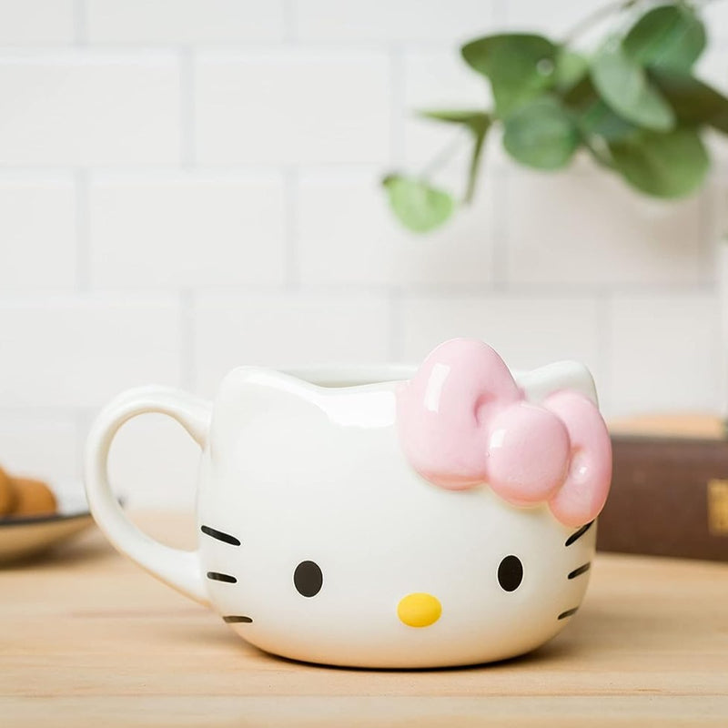 Hello Kitty Taza Moño Rosa