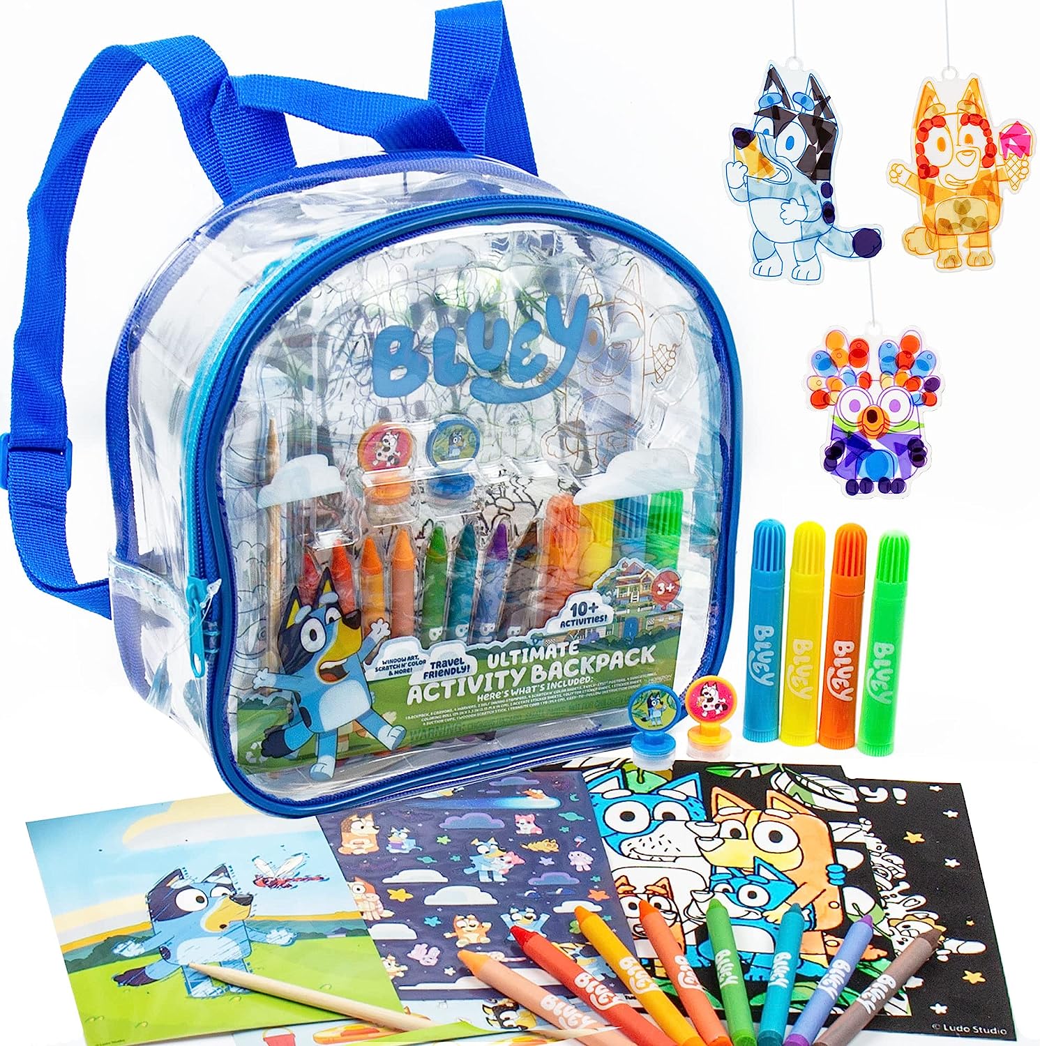 Bluey Mochila Colores Dibujo