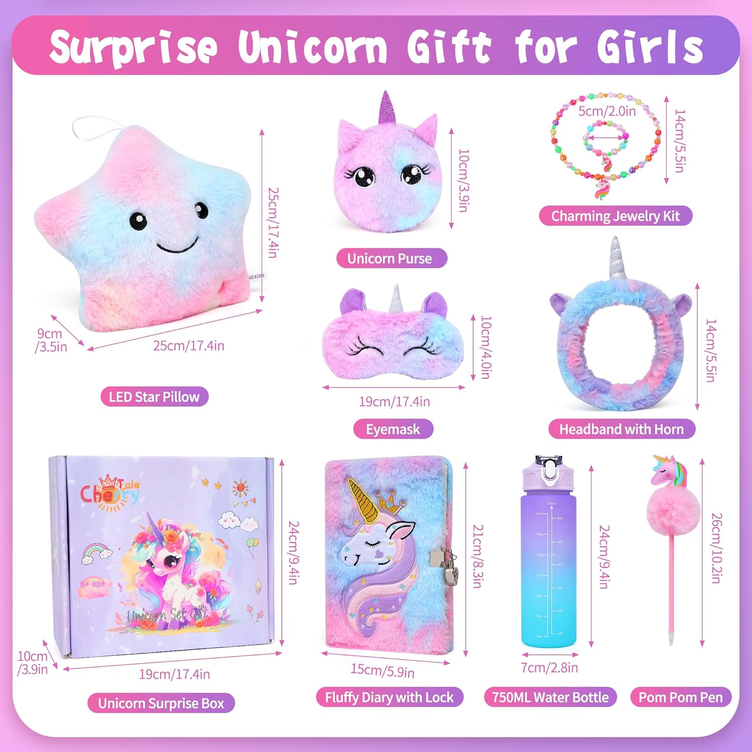 Unicornio Set Paquete De Regalo