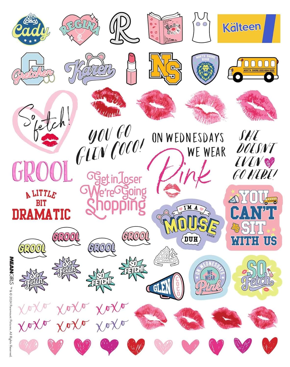 Mean Girls Cuaderno Con Calcamonias Scrapbook Set Chicas Pesadas