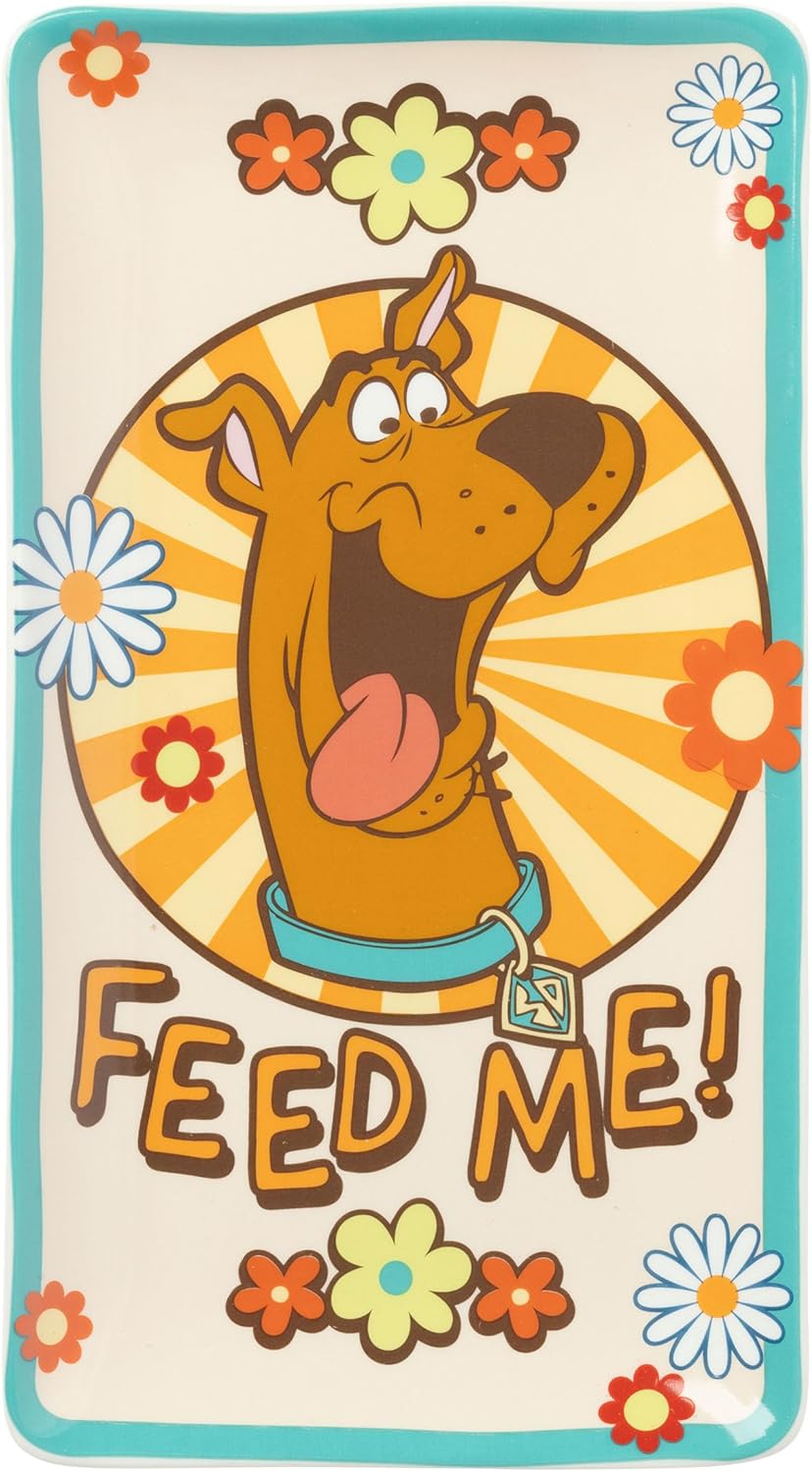 Scooby Doo Plato Sushi Ceramica Con Palillos
