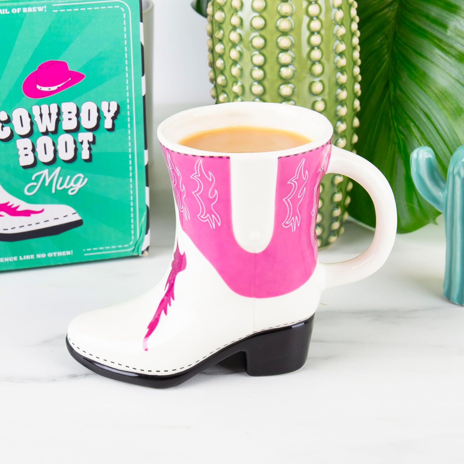 Bota Vaquera Taza Rosa