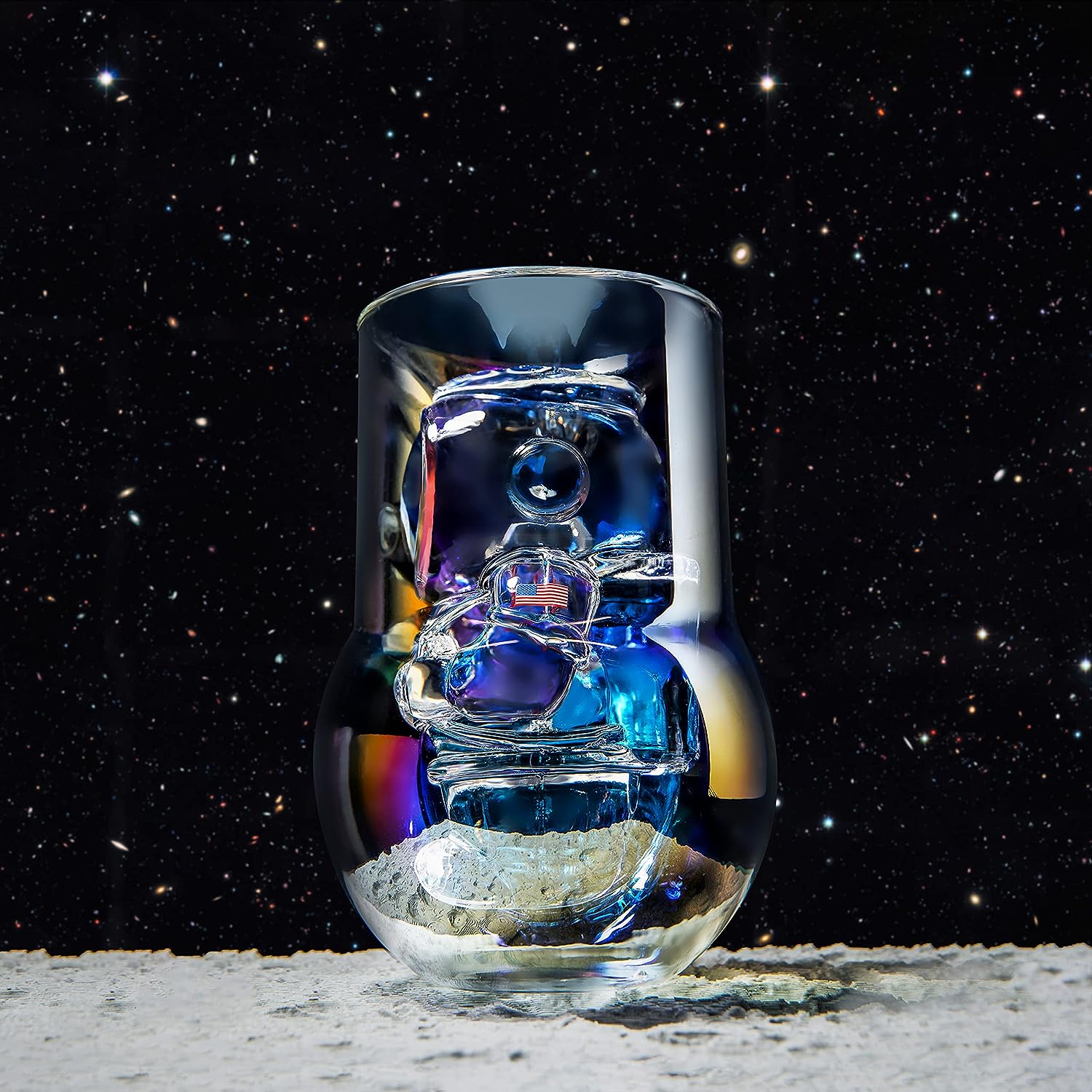 Nasa Vaso Cristal Astronauta