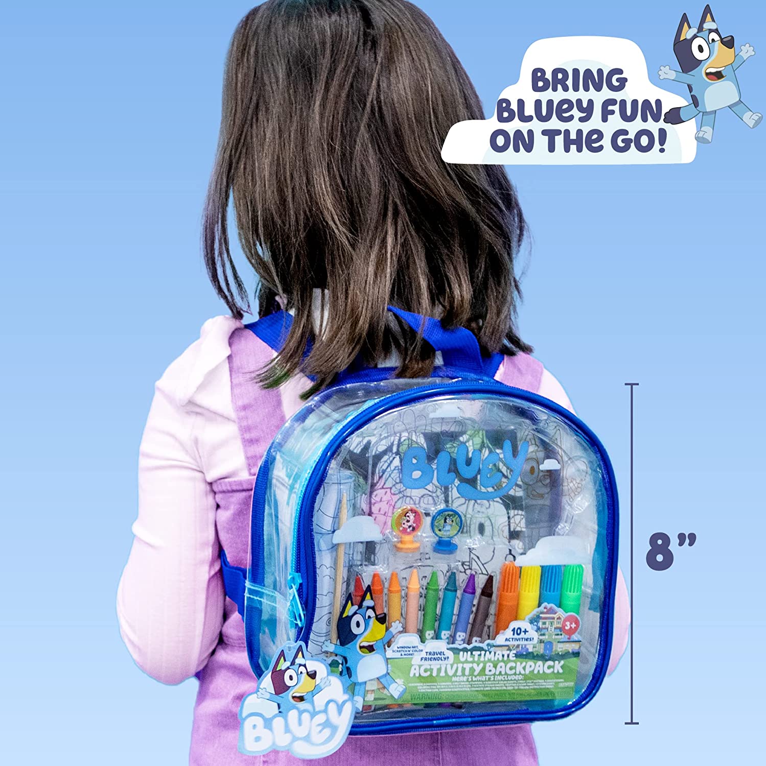 Bluey Mochila Colores Dibujo
