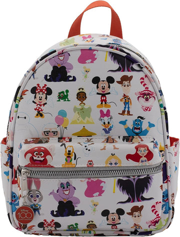 Disney 100 Mini Mochila Personajes Allover