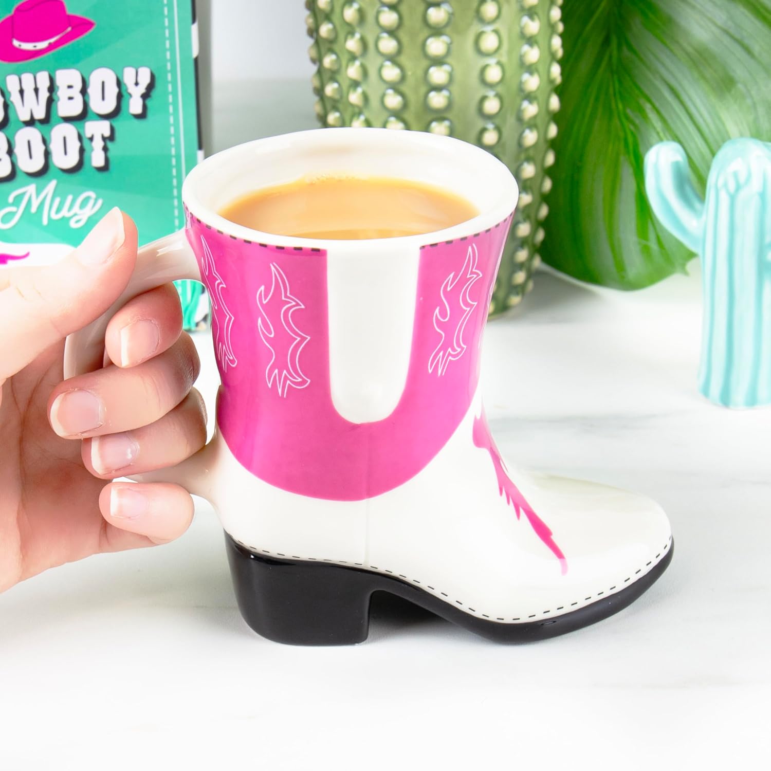 Bota Vaquera Taza Rosa