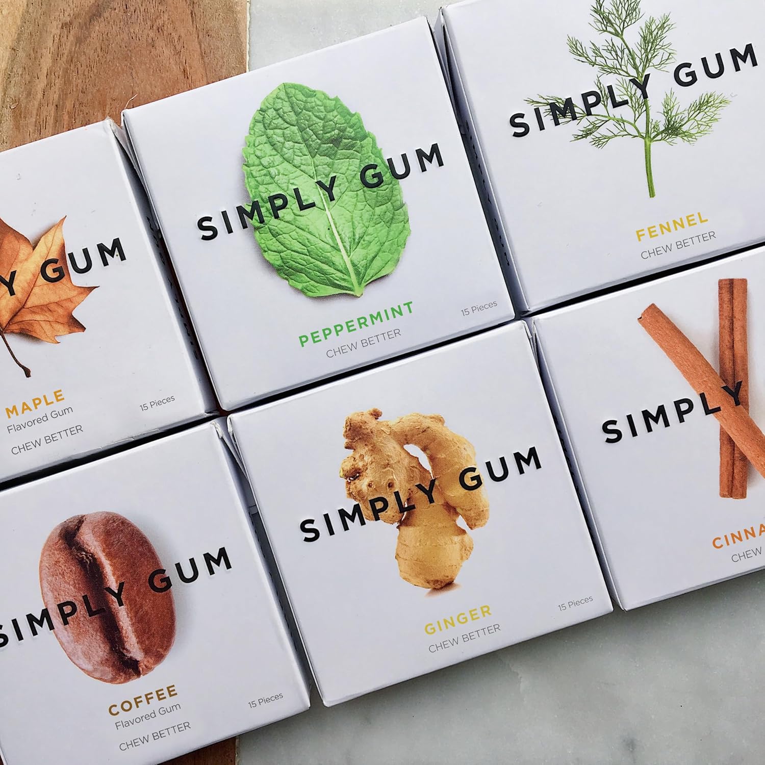 Simply Gum | Paquete de 10 (150 piezas en total)