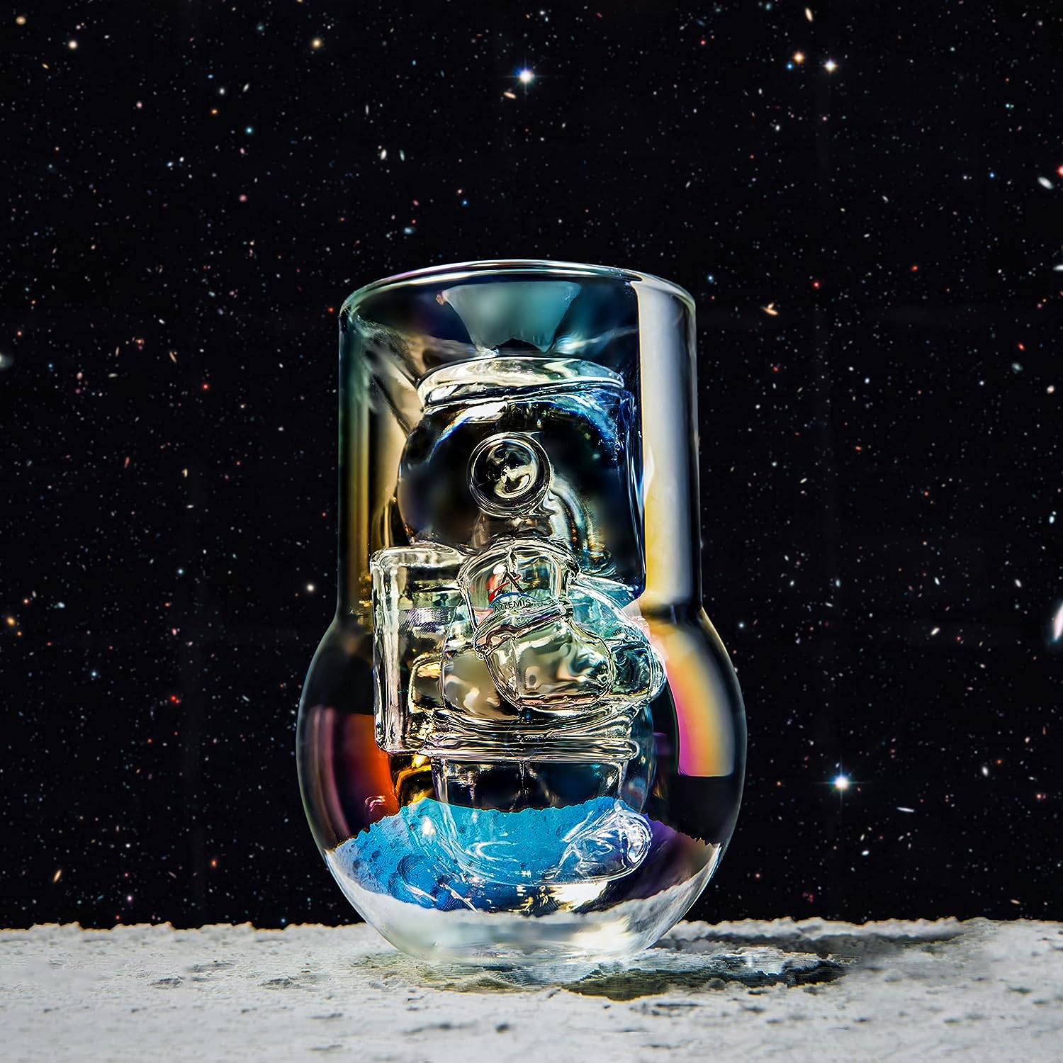 Nasa Vaso Cristal Astronauta