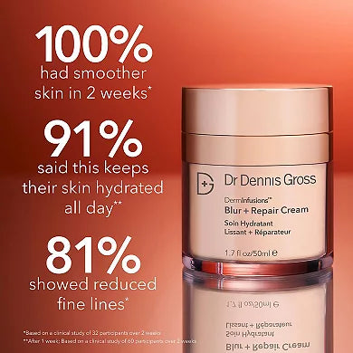 Dr. Dennis Gross Skincare Mini DermInfusions Blur + Repair Cream con Ácido Hialurónico y Péptidos