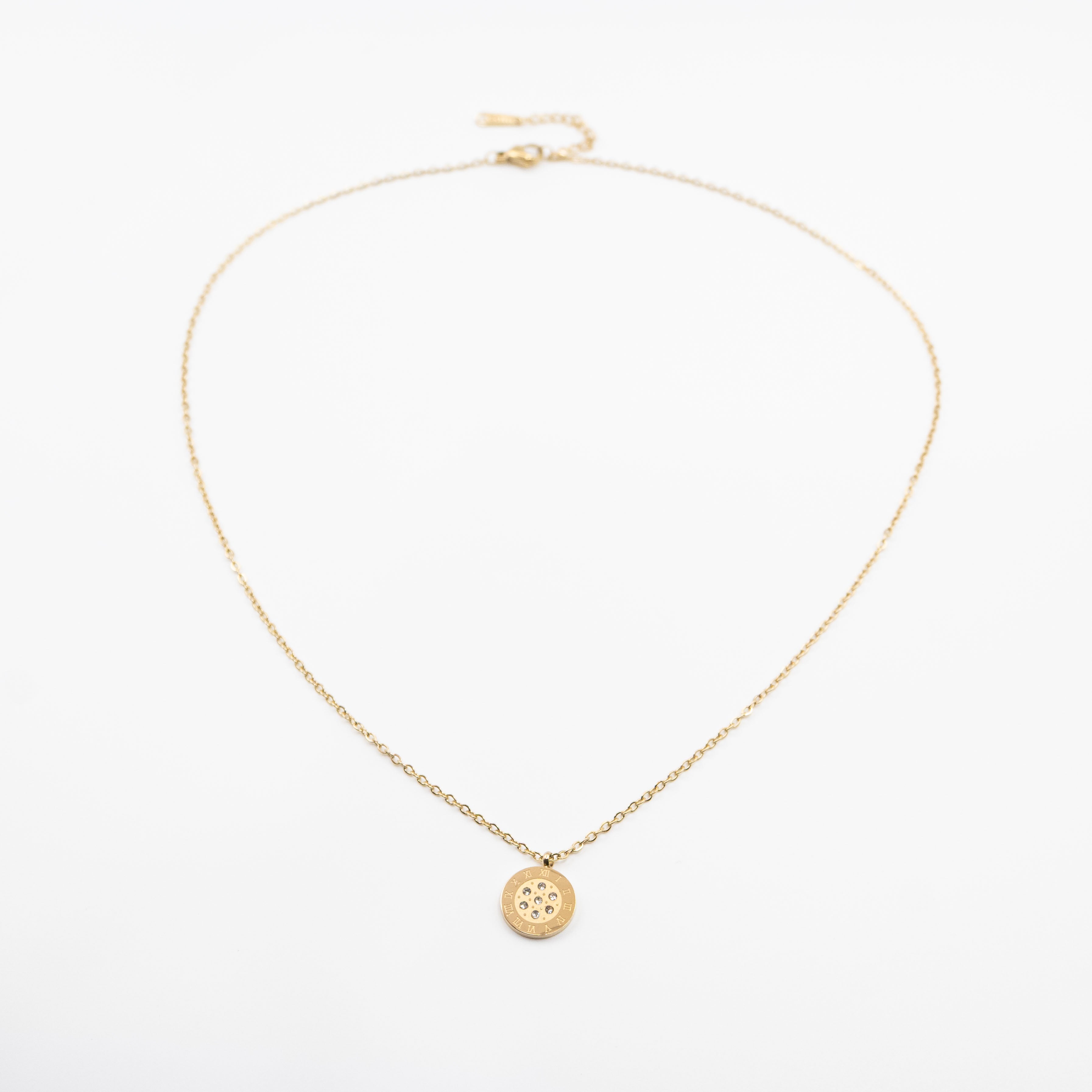 Collar Dije Reloj Strass