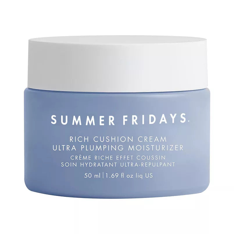 Summer Fridays Rich Cushion Cream Ultra Plumping Moisturizer Crema ultra nutritiva y rellenadora para una hidratación intensa