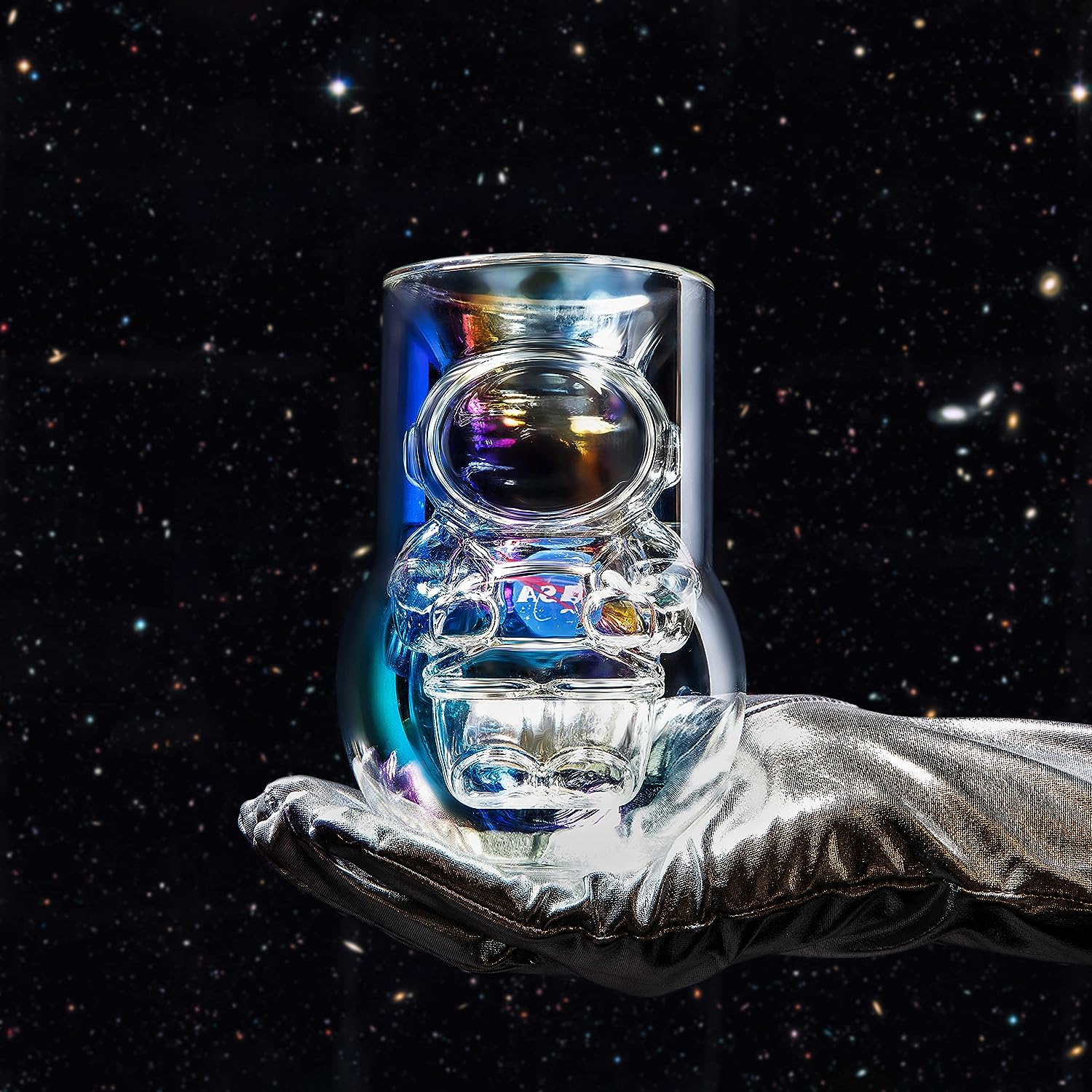 Nasa Vaso Cristal Astronauta