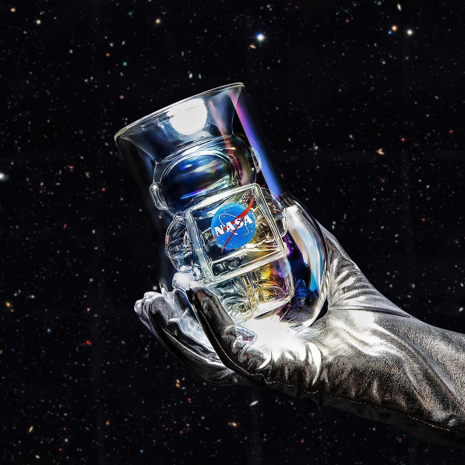 Nasa Vaso Cristal Astronauta