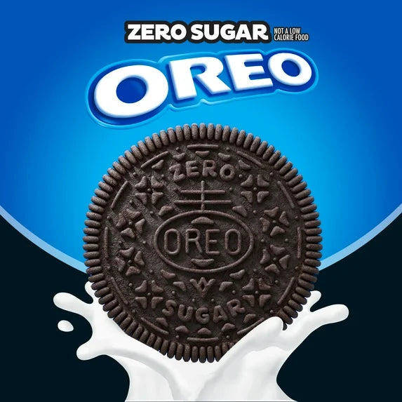 OREO Galletas Sándwich de Chocolate sin Azúcar, 10 Packs de Snack (2 Galletas por Paquete)