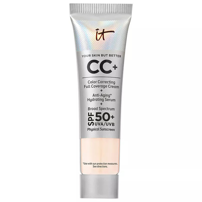 IT Cosmetics CC+ Cream Base de Maquillaje de Cobertura Total con Corrección de Color y SPF 50+