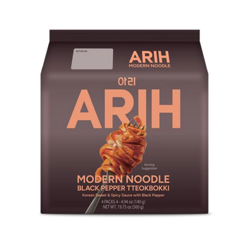 ARIH Ramen BTS Fideos Modernos, Fideos sin Caldo Fusión Coreano-occidental, BTS Paquete de 4