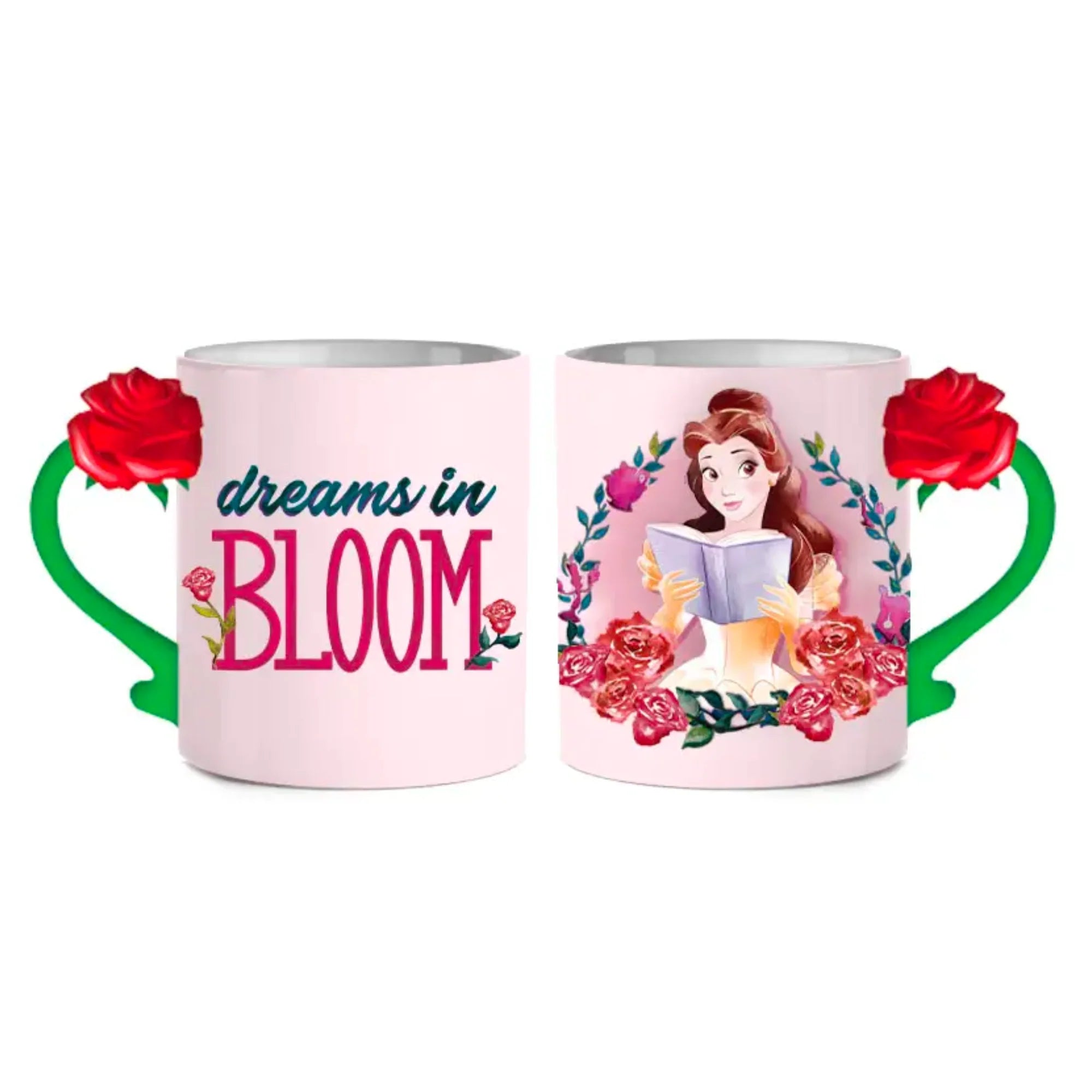 La Bella Y La Bestia Taza Rosa 20 oz