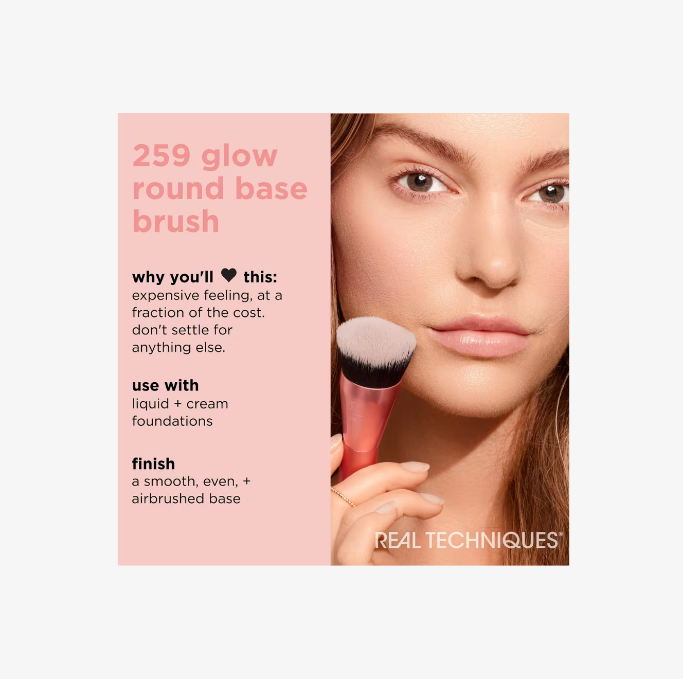 Brocha Glow Round Base para Difuminar Maquillaje