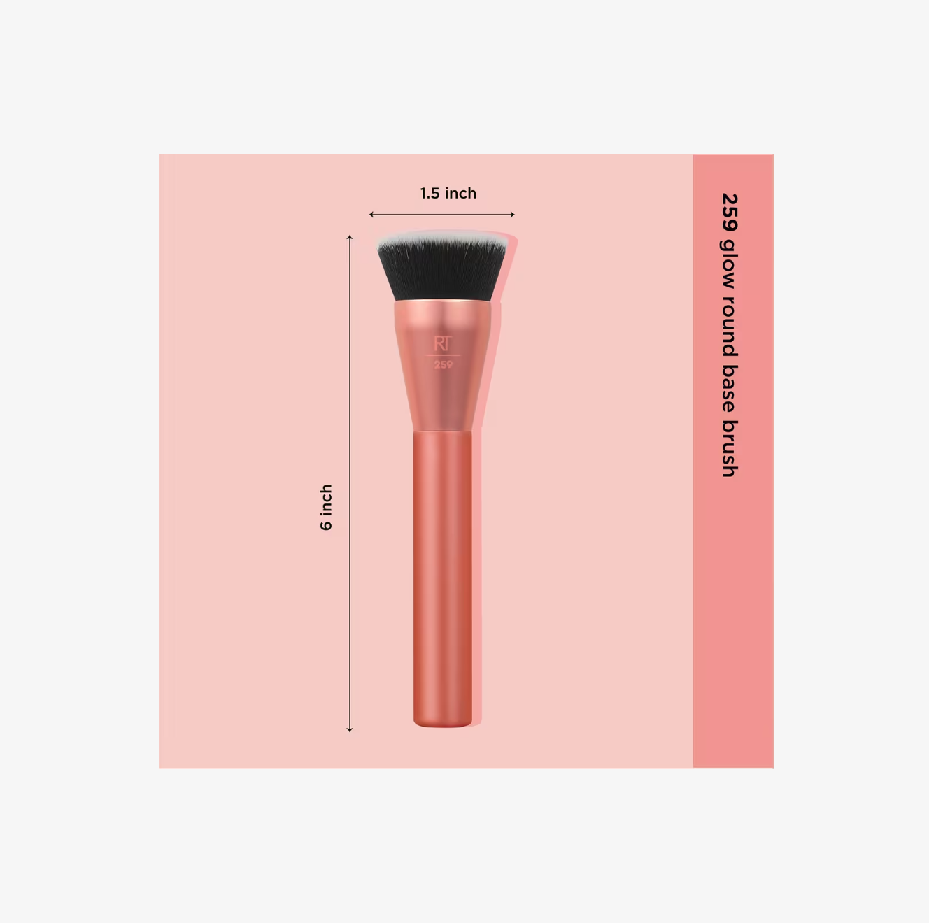 Brocha Glow Round Base para Difuminar Maquillaje