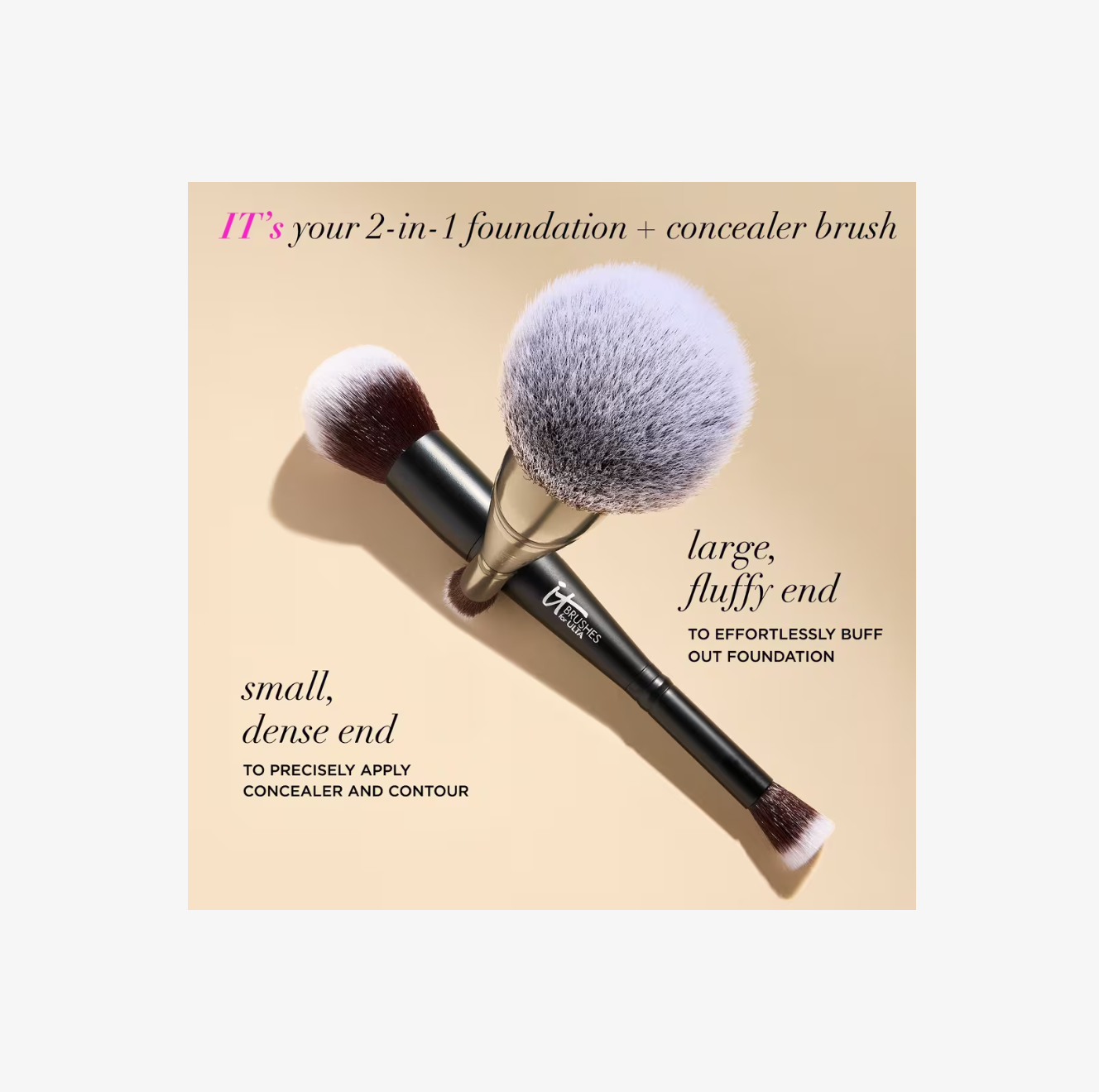 Brocha Airbrush Dual-Ended Flawless Complexion Concealer & Foundation #132