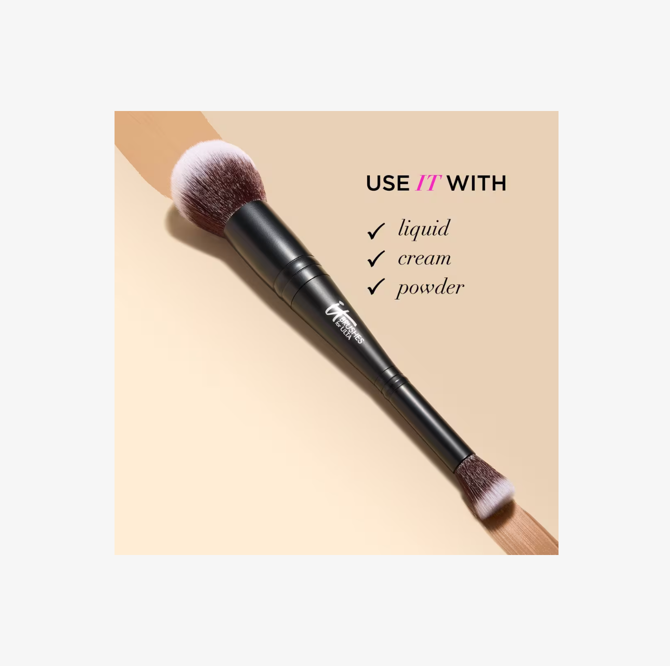 Brocha Airbrush Dual-Ended Flawless Complexion Concealer & Foundation #132