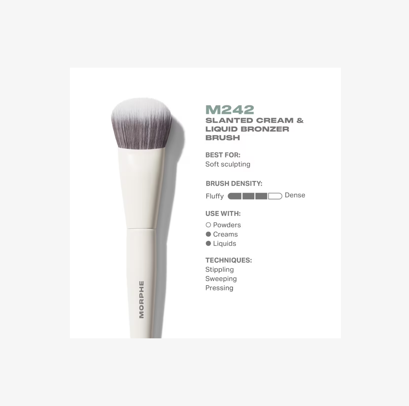 M242 Brocha Angular para Bronceador en Crema y Líquido